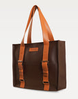 Brussels Laptop Tote Bag Espresso