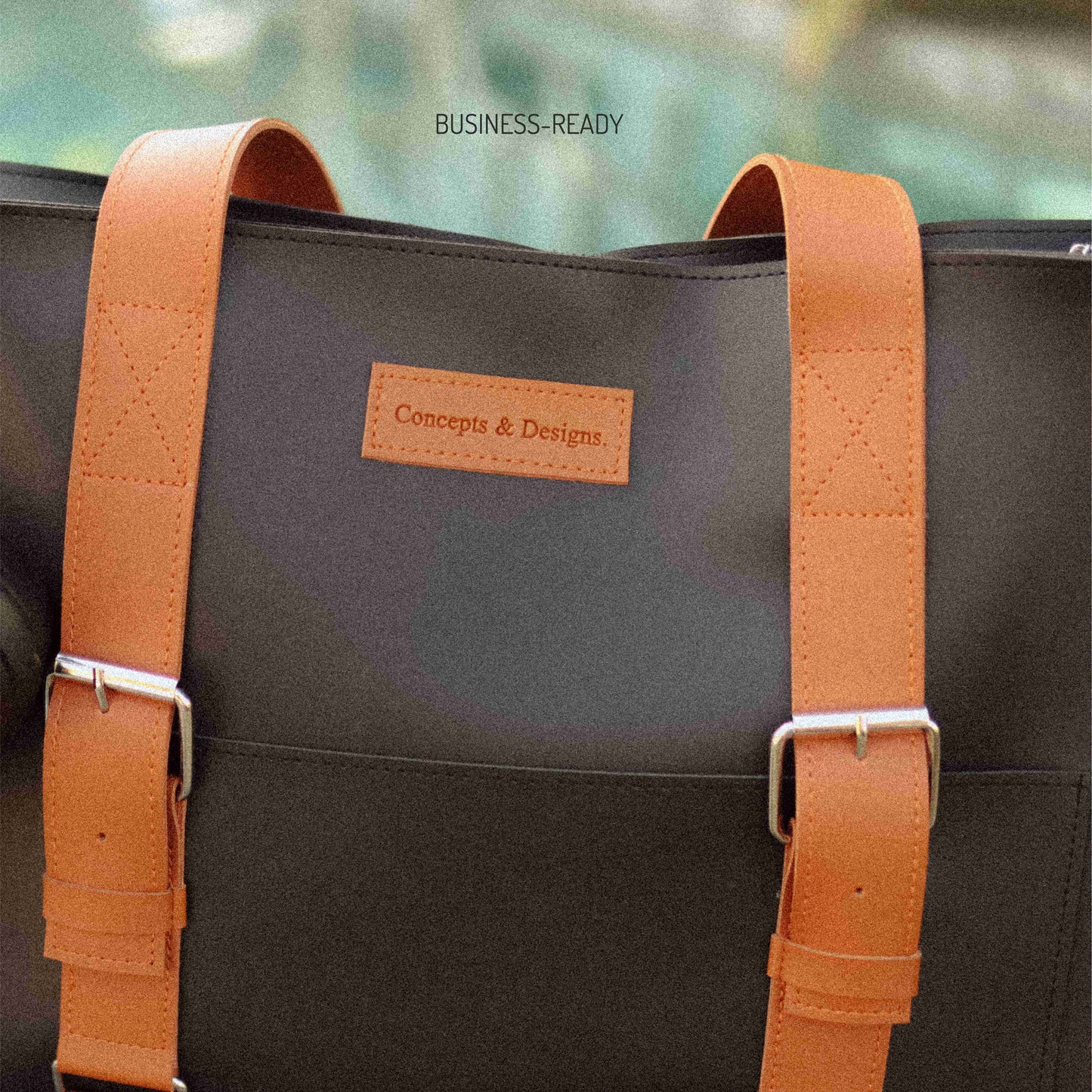 Brussels Expandable Office Leather Tote Bag / Laptop Bag
