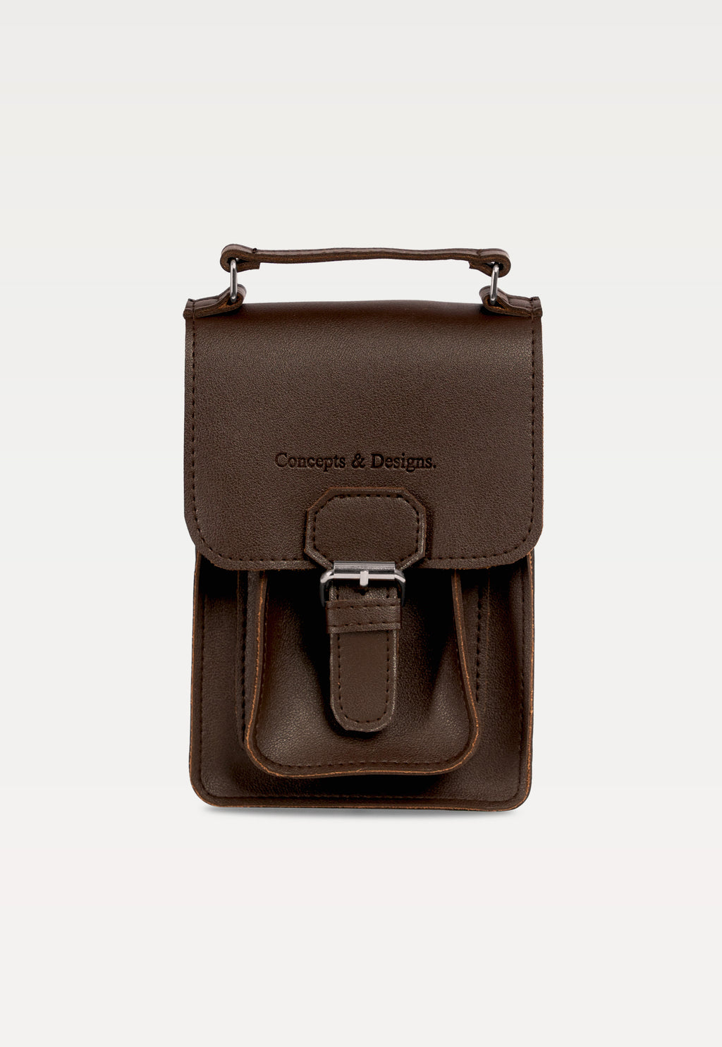 Athens Mini Phone Sling Bag Dark Brown