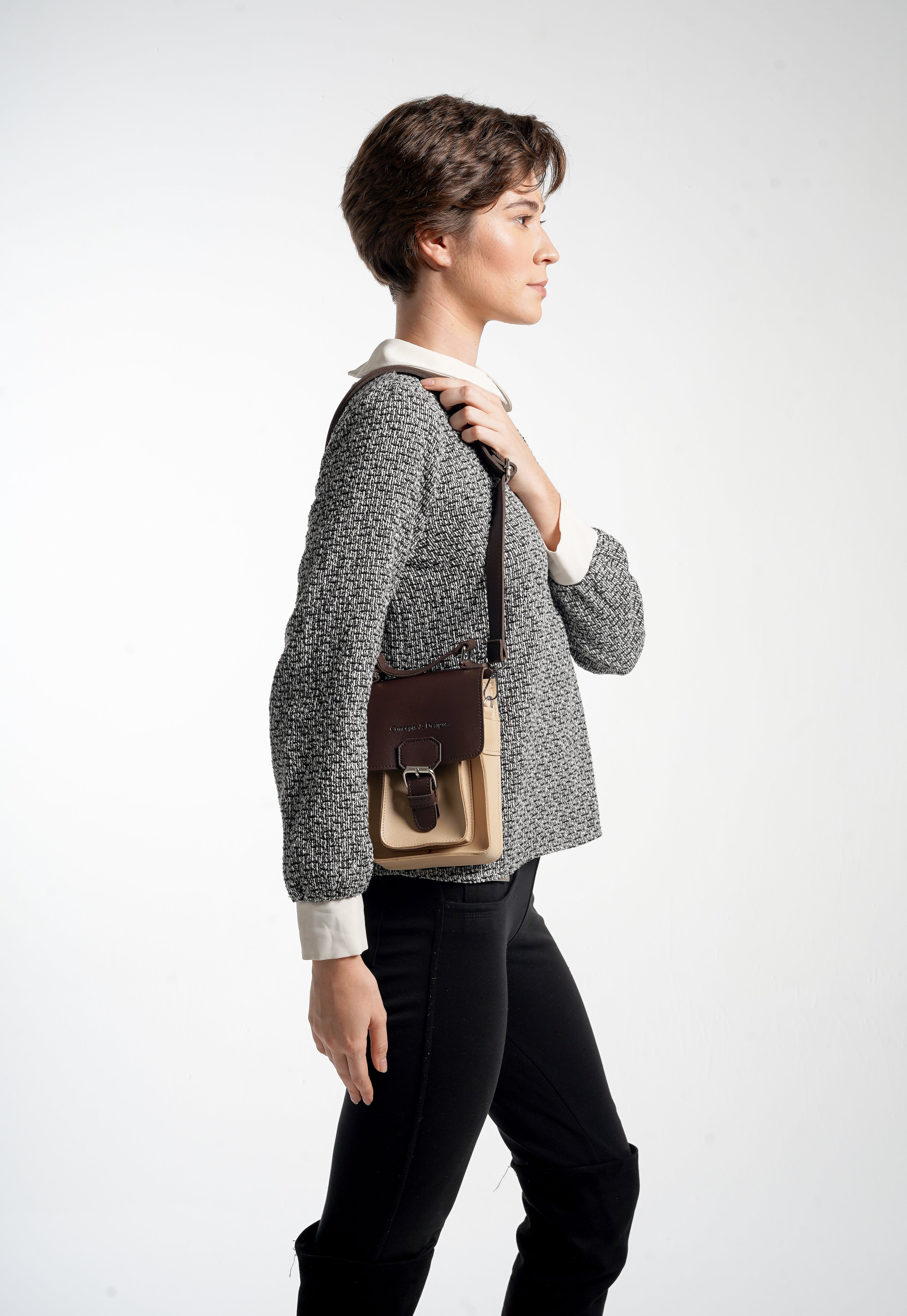 Athens Mini Phone Sling Bag Affogato