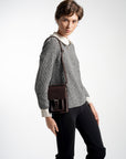 Athens Mini Phone Sling Bag Dark Brown