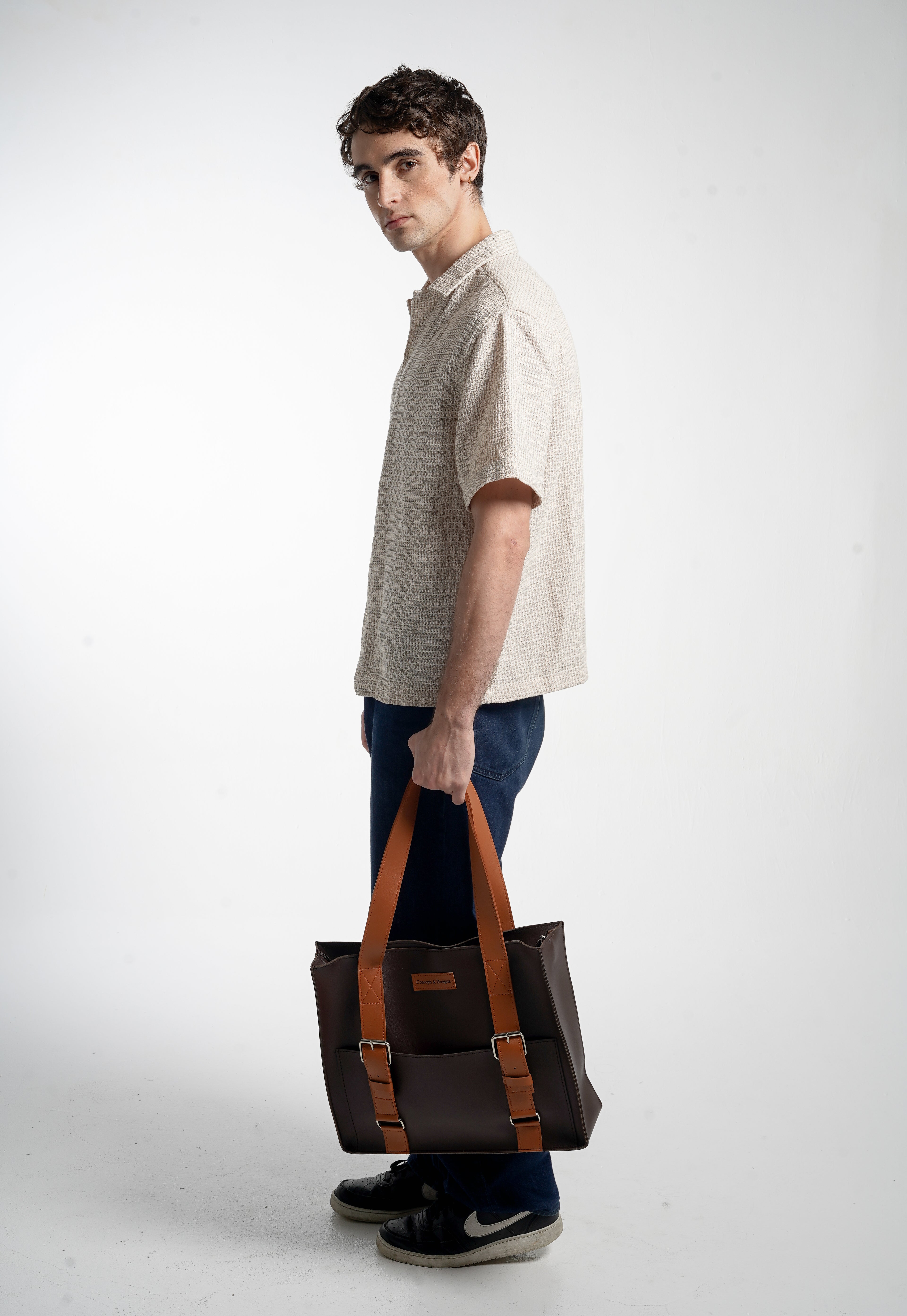 Brussels  Laptop Tote Bag Espresso