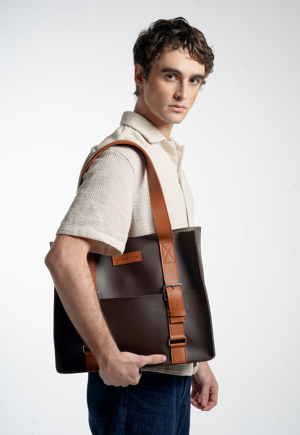 Brussels  Laptop Tote Bag Espresso