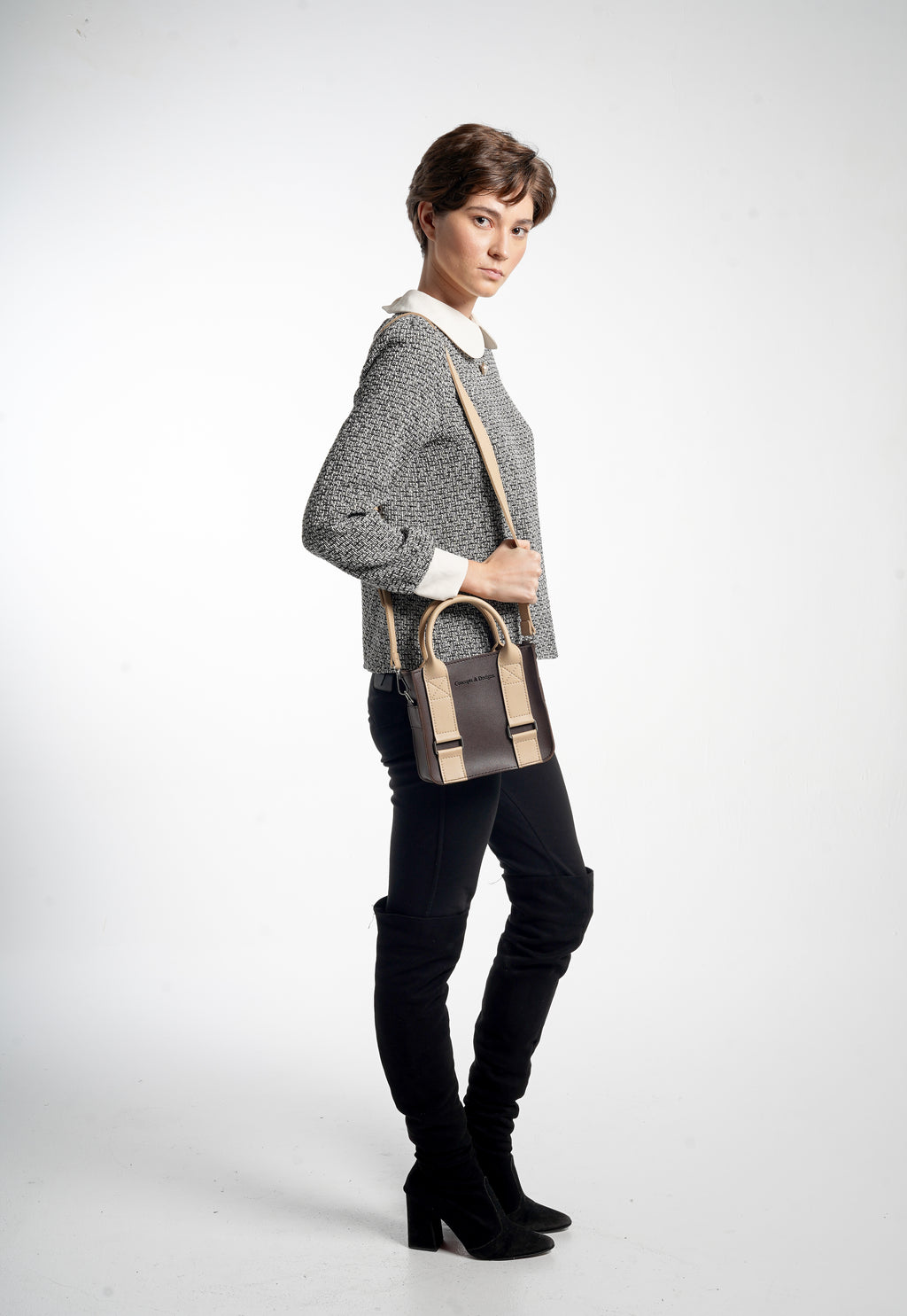 Cairo Mini Top Handle Bag Affogato