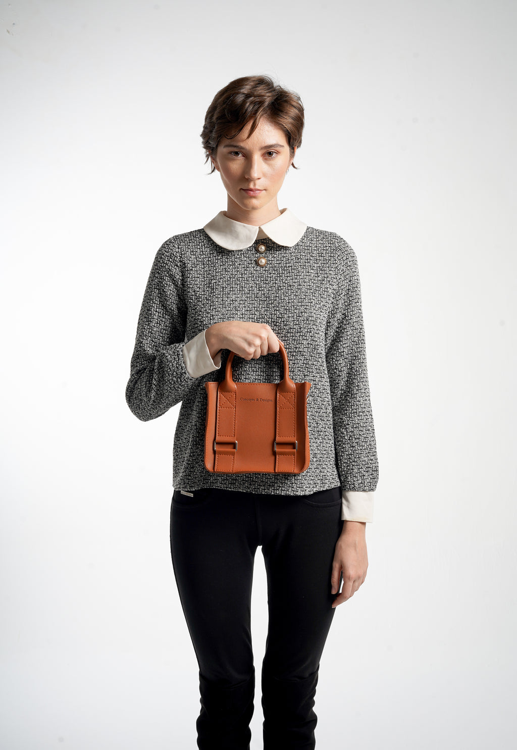 Cairo Mini Top Handle Bag Chestnut
