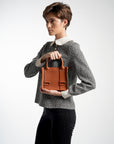 Cairo Mini Top Handle Bag Chestnut