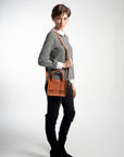 Cairo Mini Top Handle Bag Chestnut