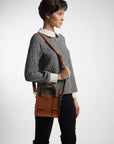 Cairo Mini Top Handle Bag Chestnut