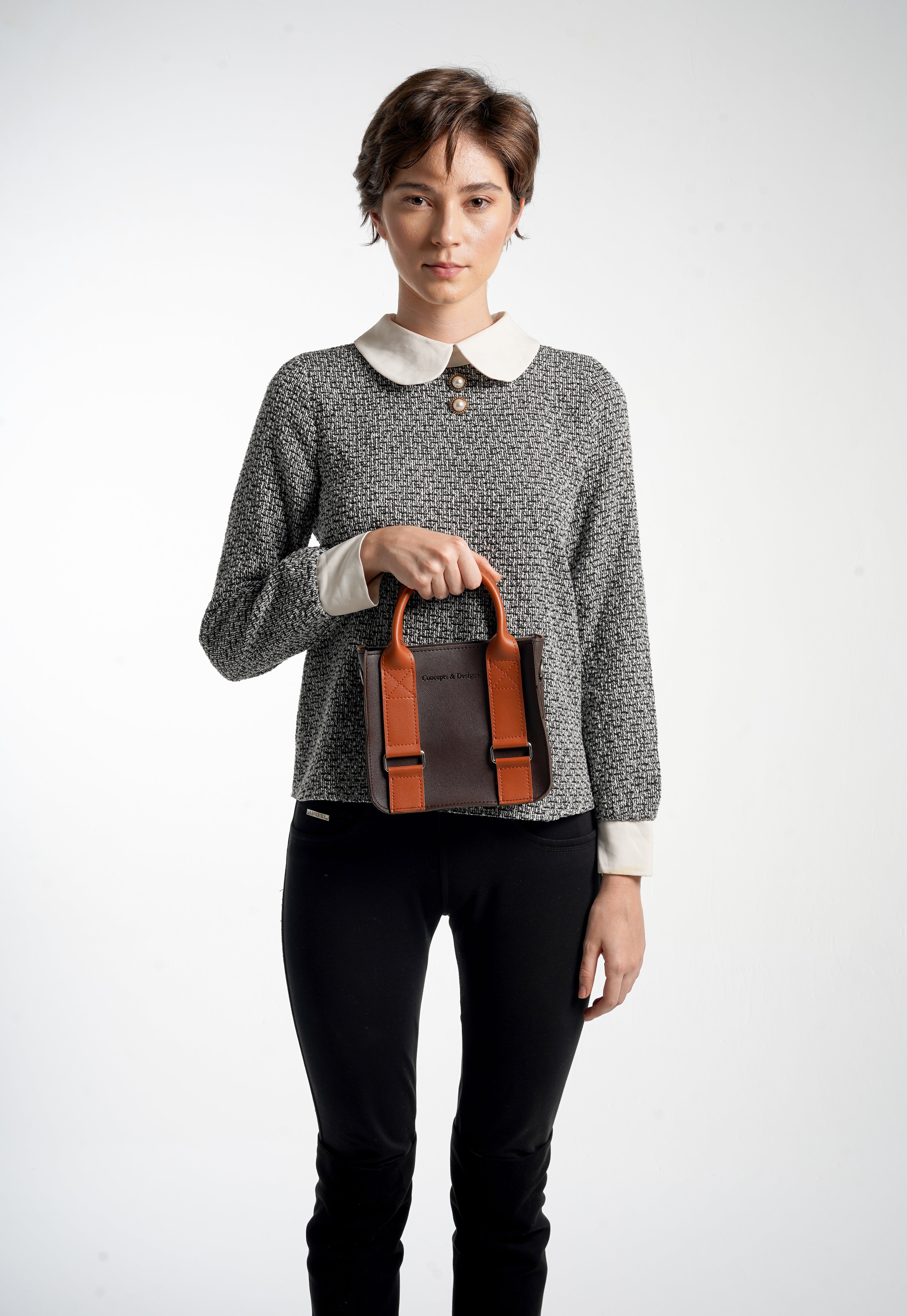 Cairo Mini Top Handle Bag Espresso