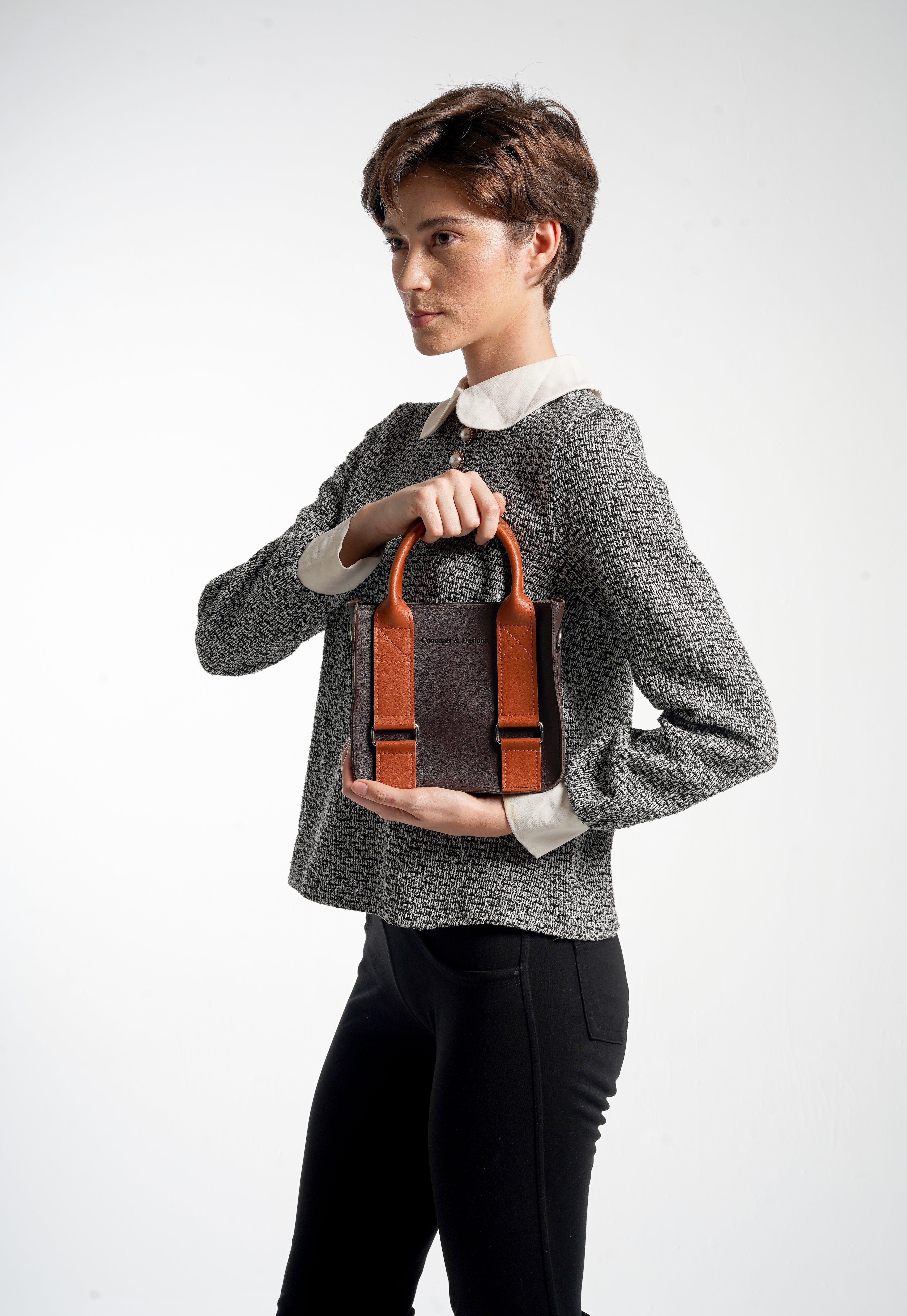 Cairo Mini Top Handle Bag Espresso