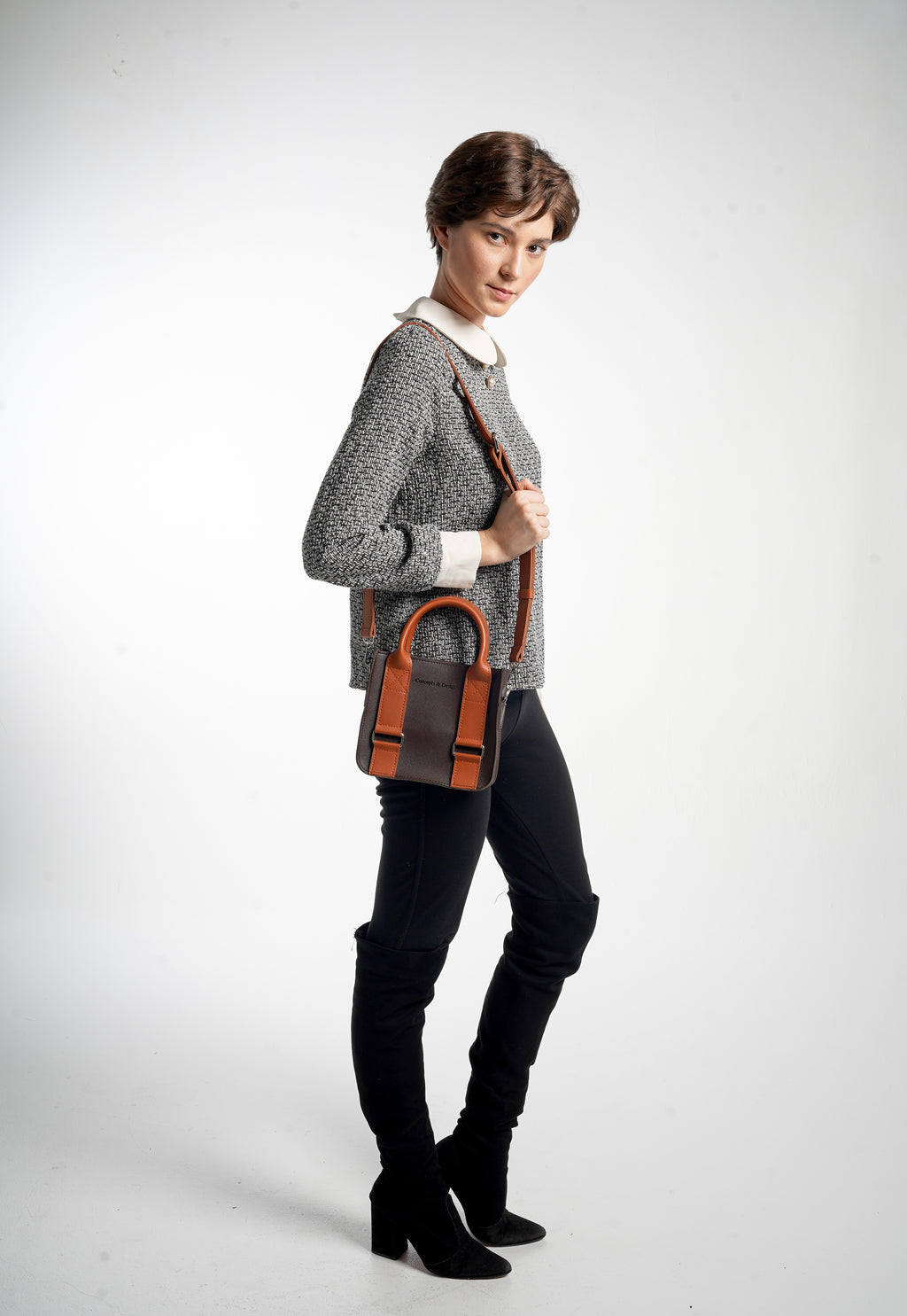 Cairo Mini Top Handle Bag Espresso