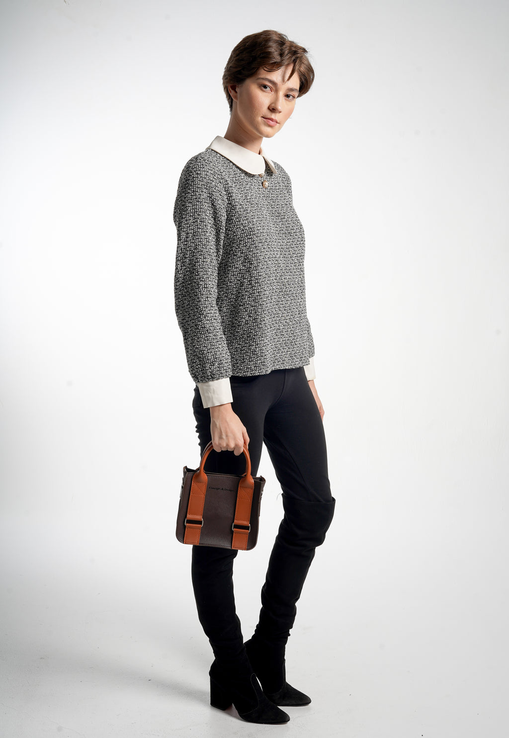 Cairo Mini Top Handle Bag Espresso