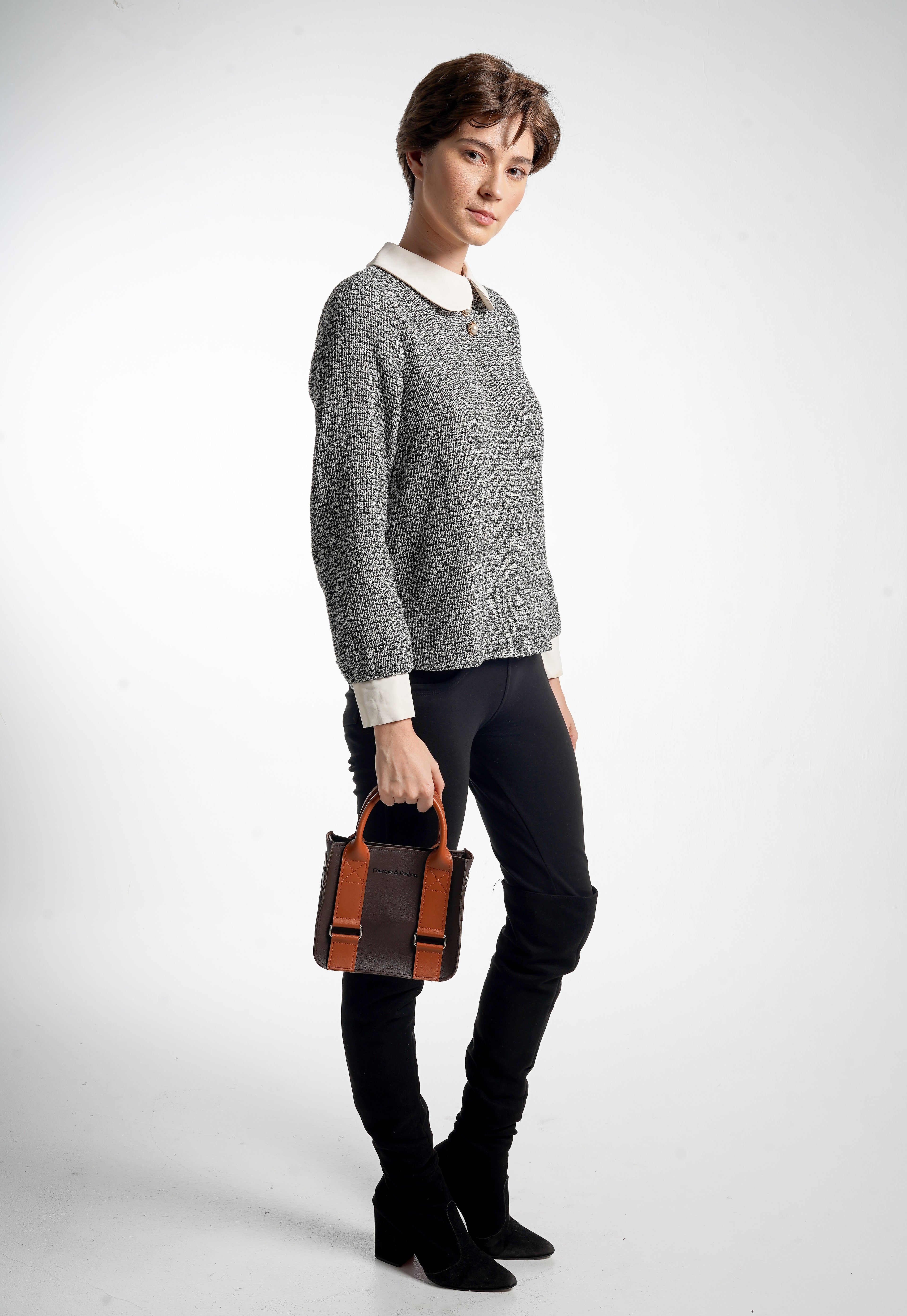 Cairo Mini Top Handle Bag Espresso