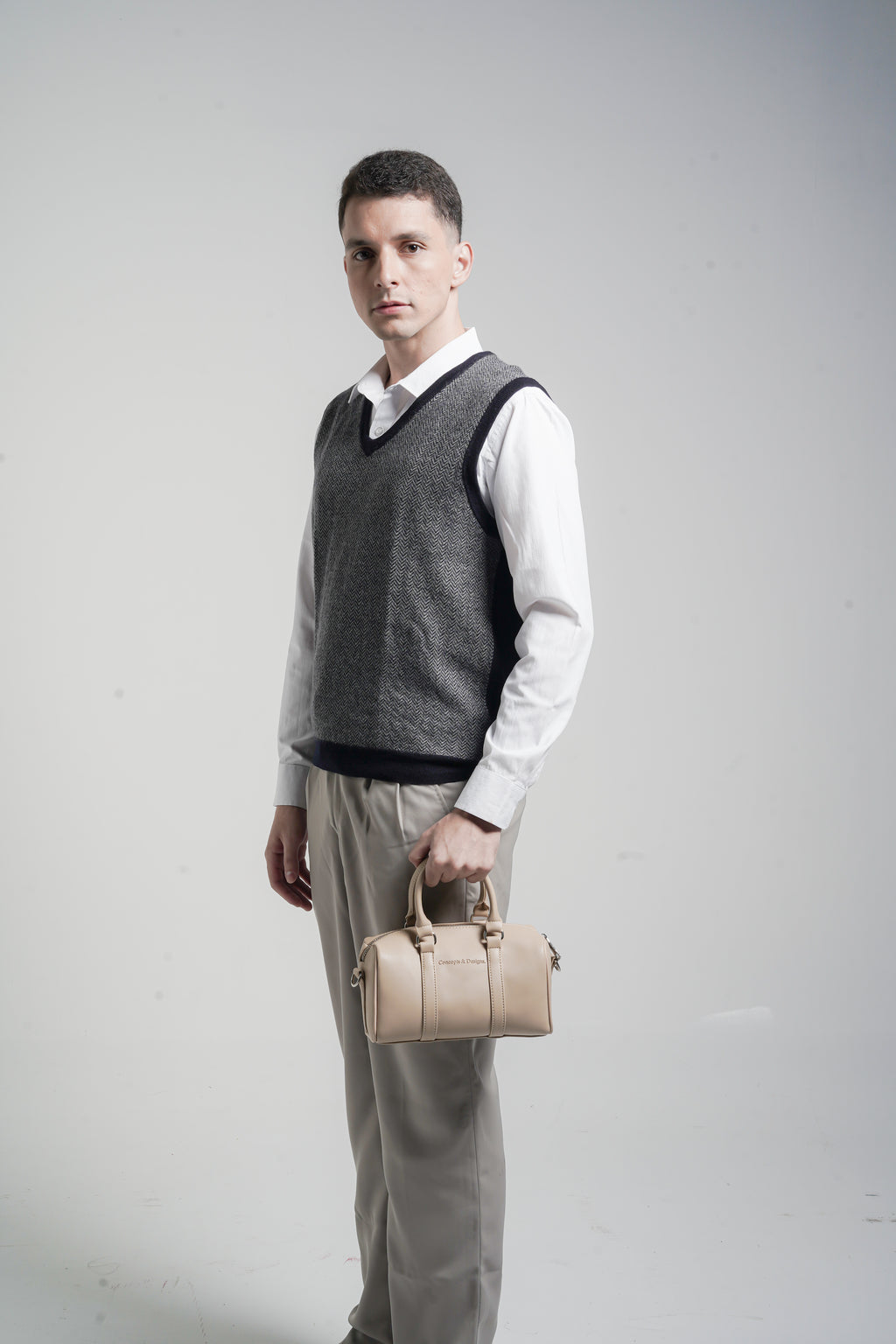Rhodes Mini Duffle Bag Light Beige