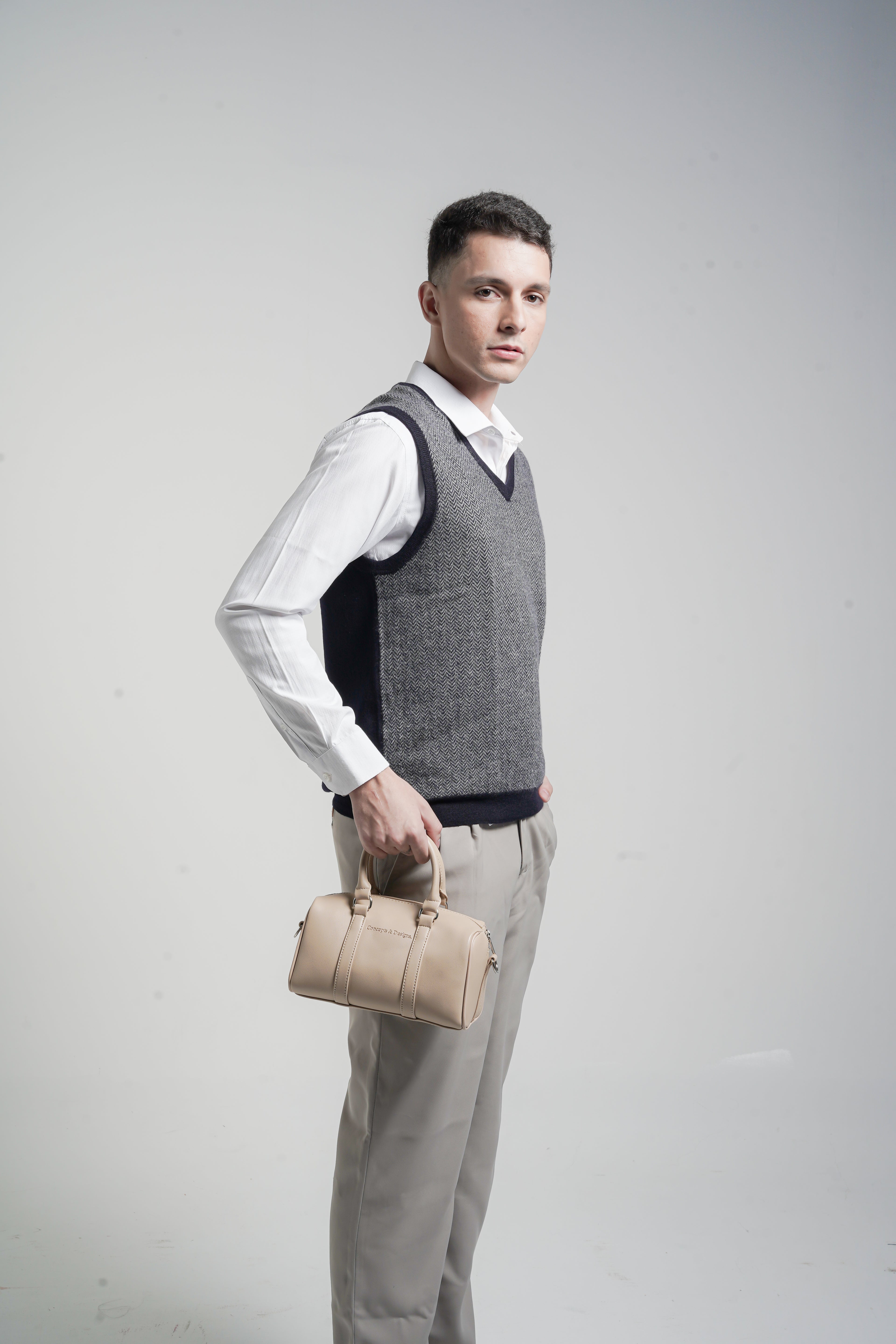 Rhodes Mini Duffle Bag Light Beige