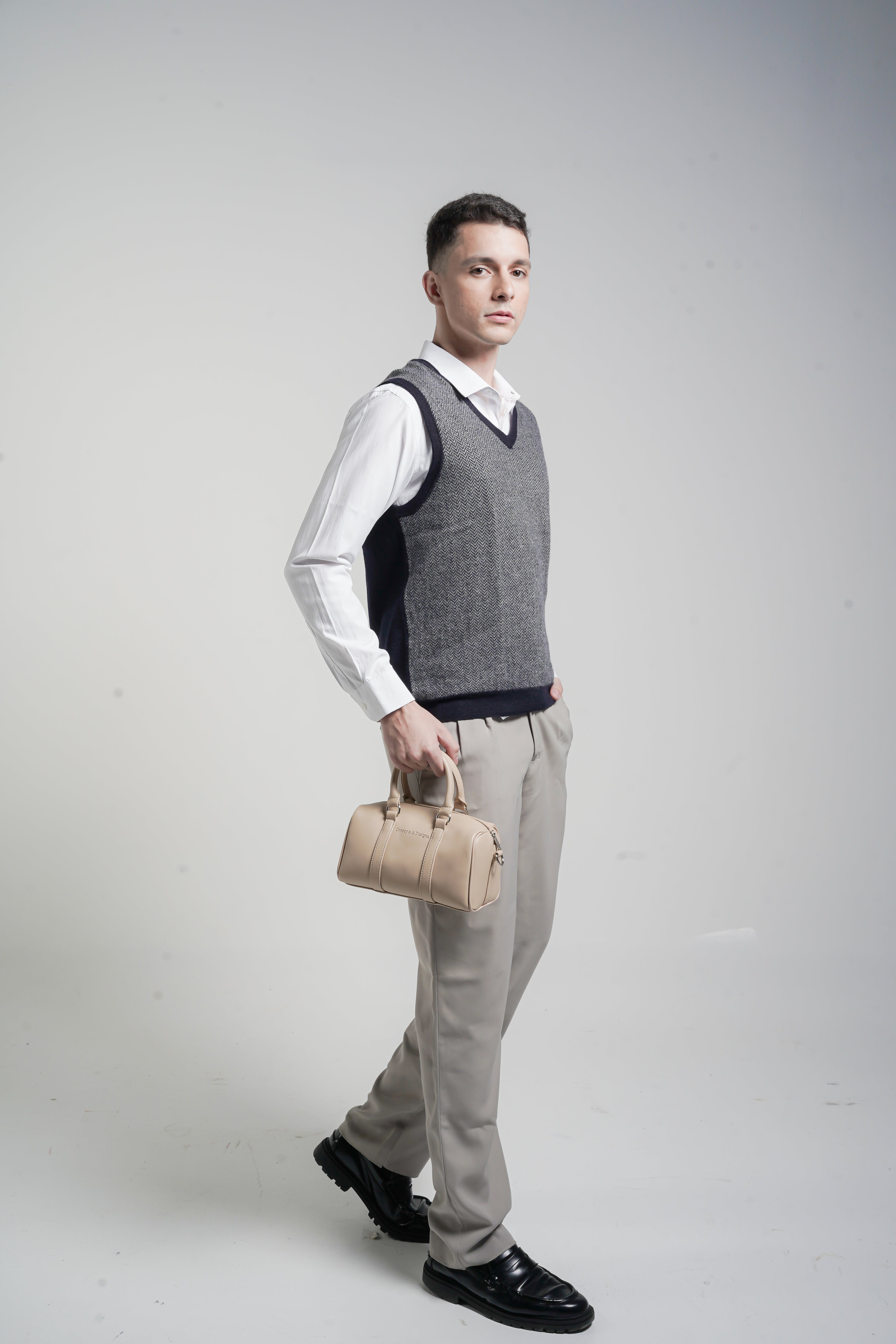 Rhodes Mini Duffle Bag Light Beige