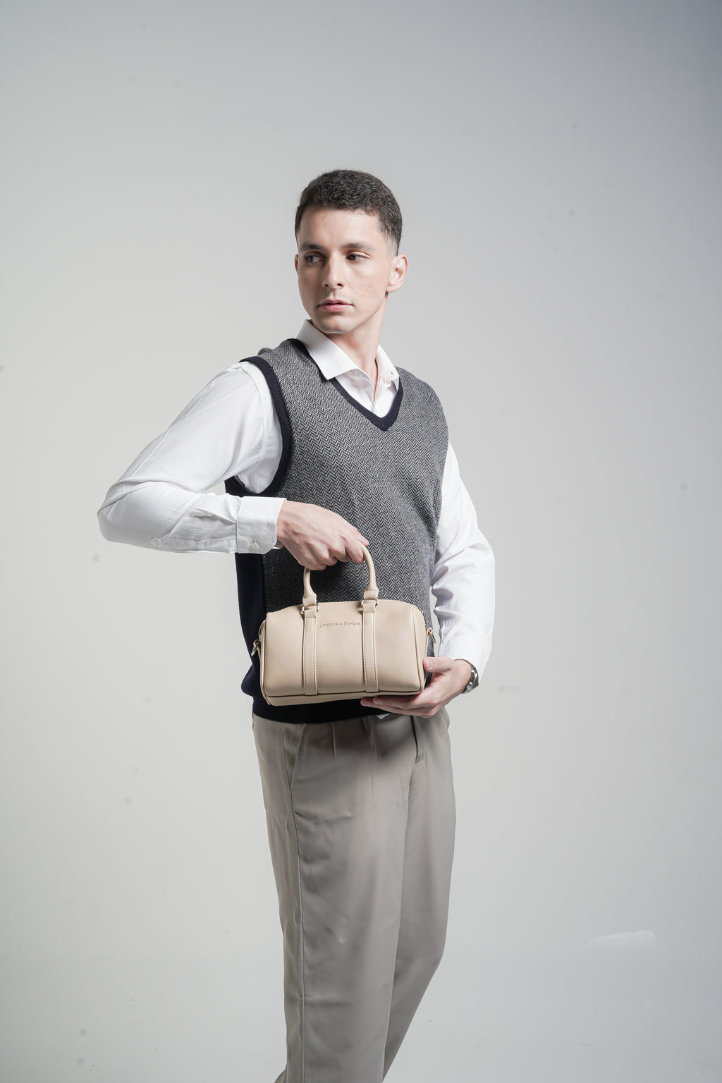 Rhodes Mini Duffle Bag Light Beige