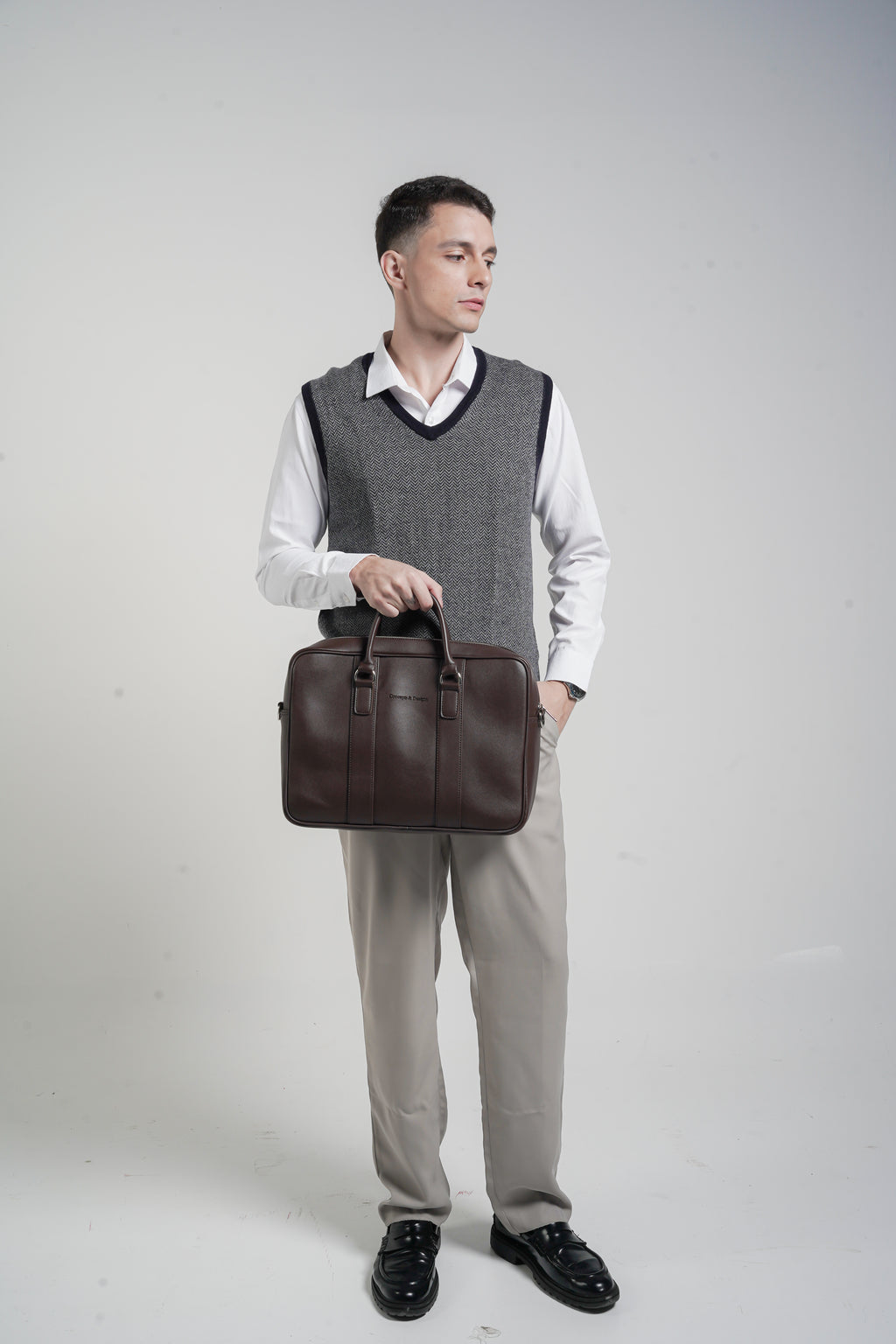 Bolton Laptop Bag Brown