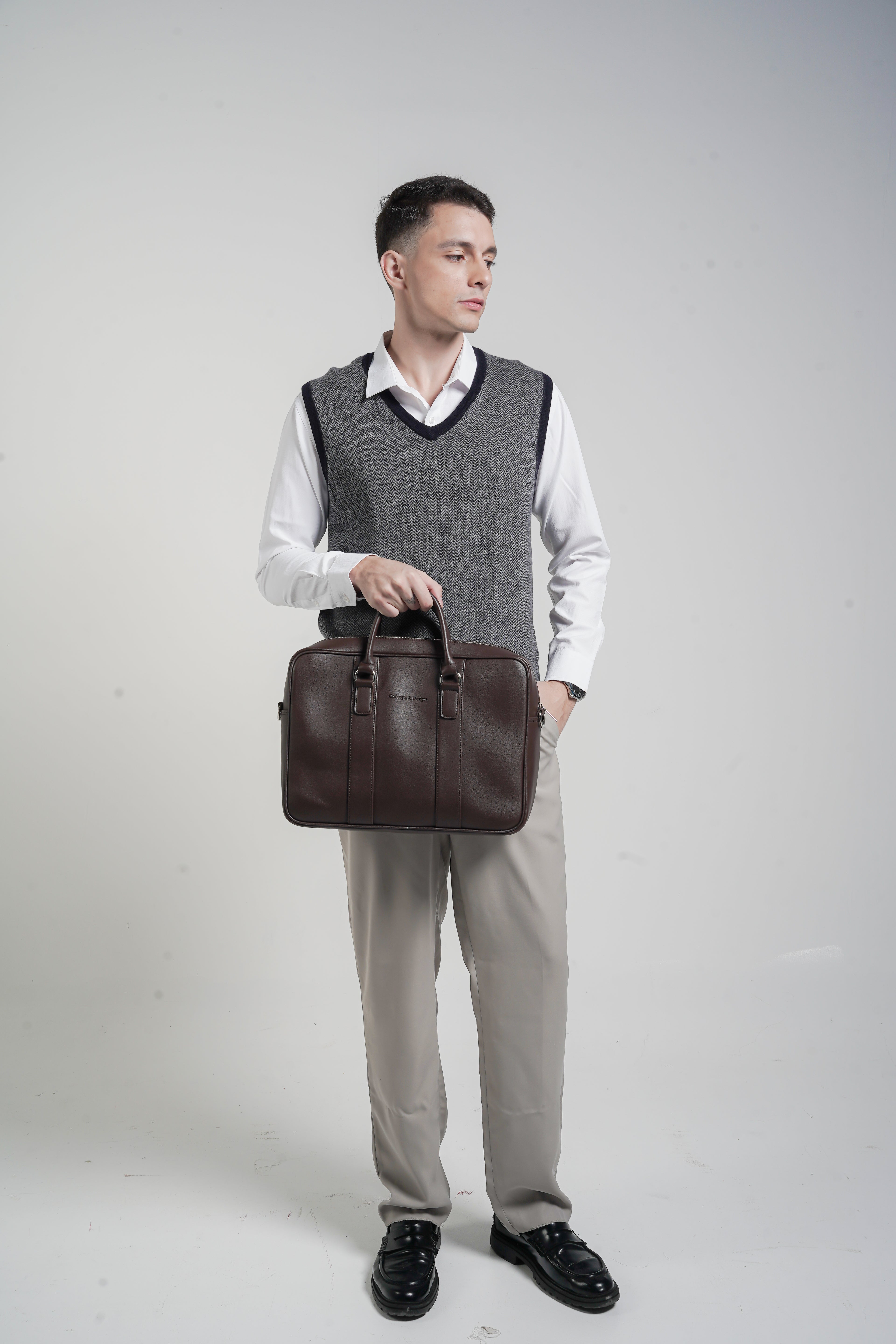 Bolton Laptop Bag Brown