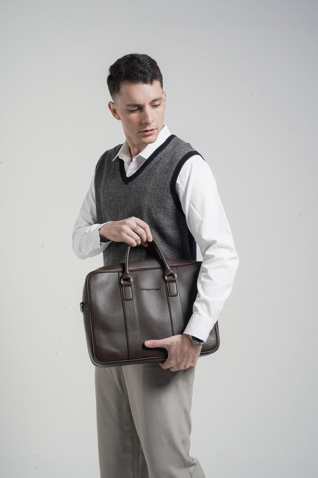 Bolton Laptop Bag Brown