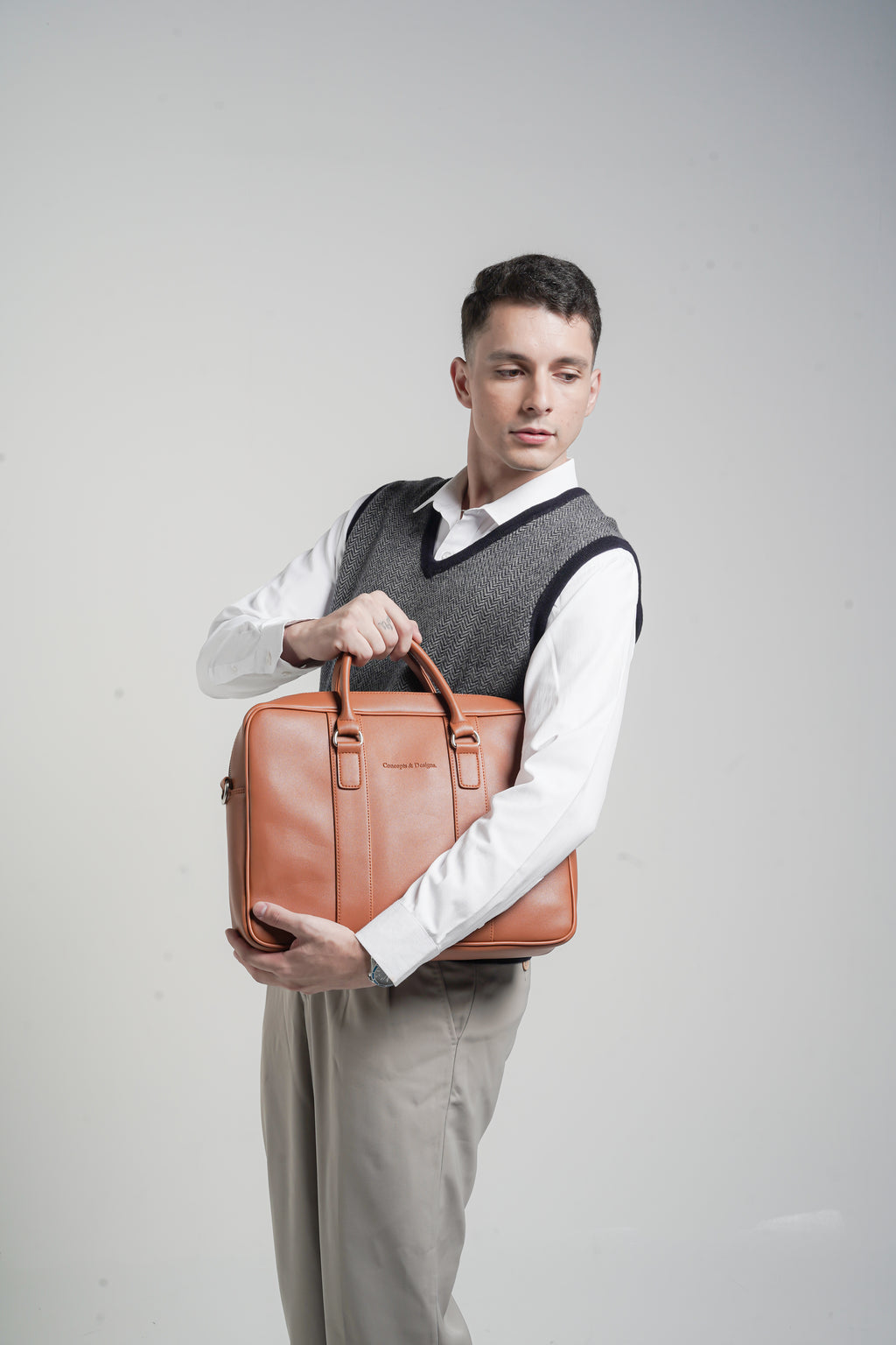 Bolton Laptop Bag Tan