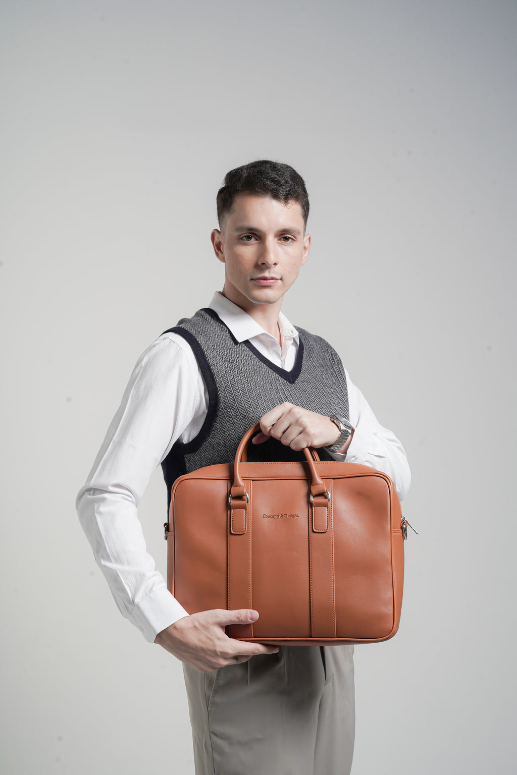 Bolton Laptop Bag Tan