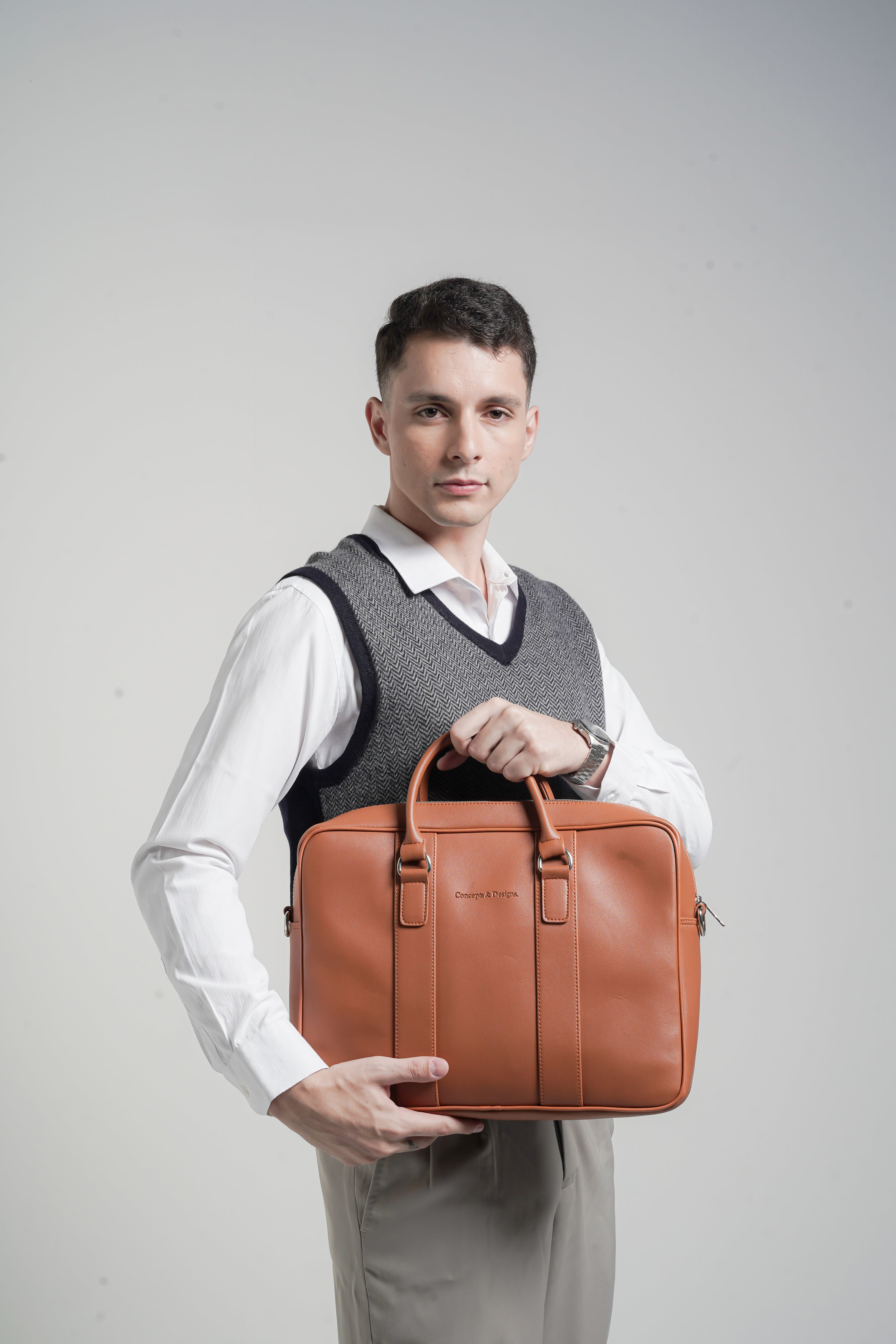 Bolton Laptop Bag Tan