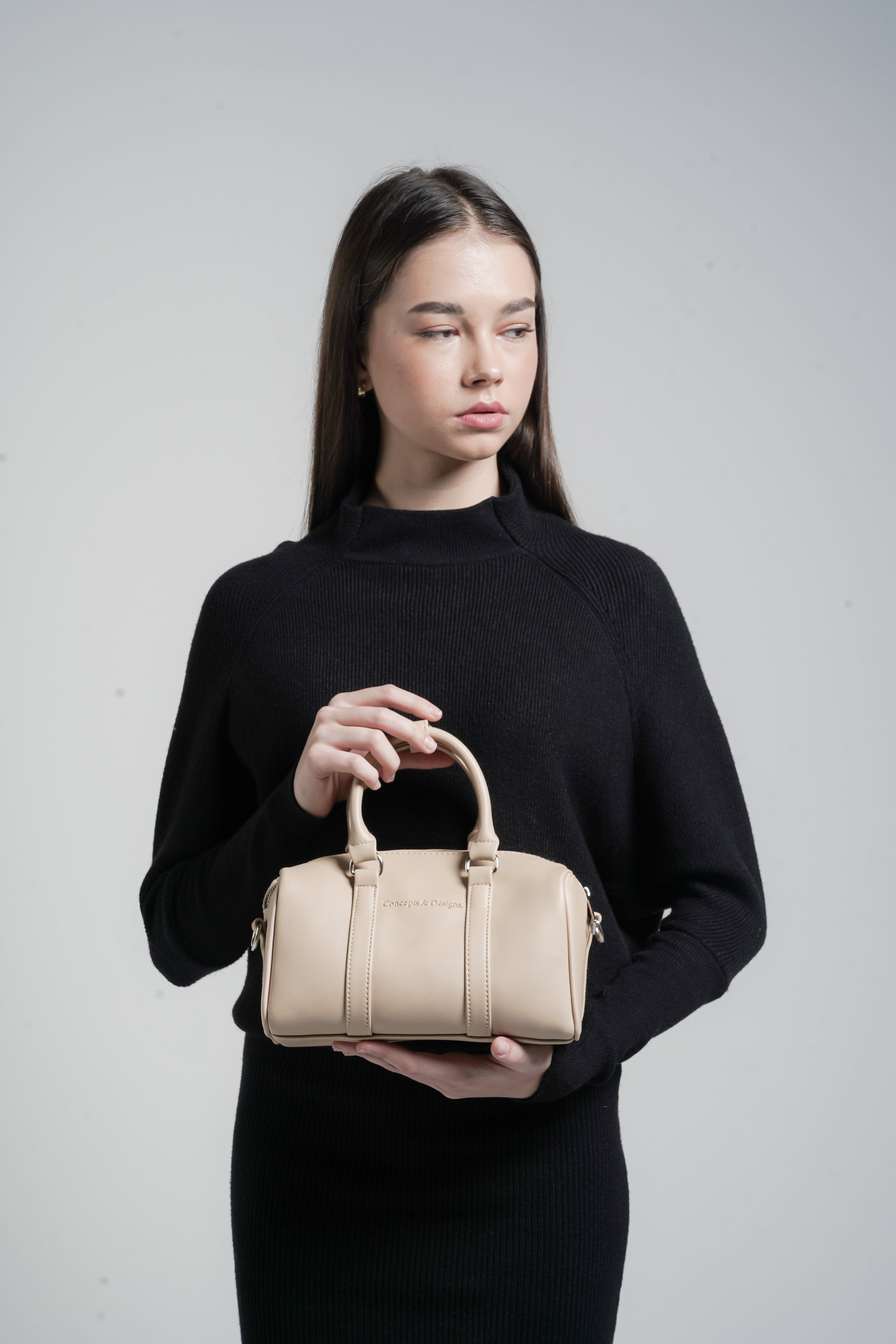 Rhodes Mini Duffle Bag Light Beige