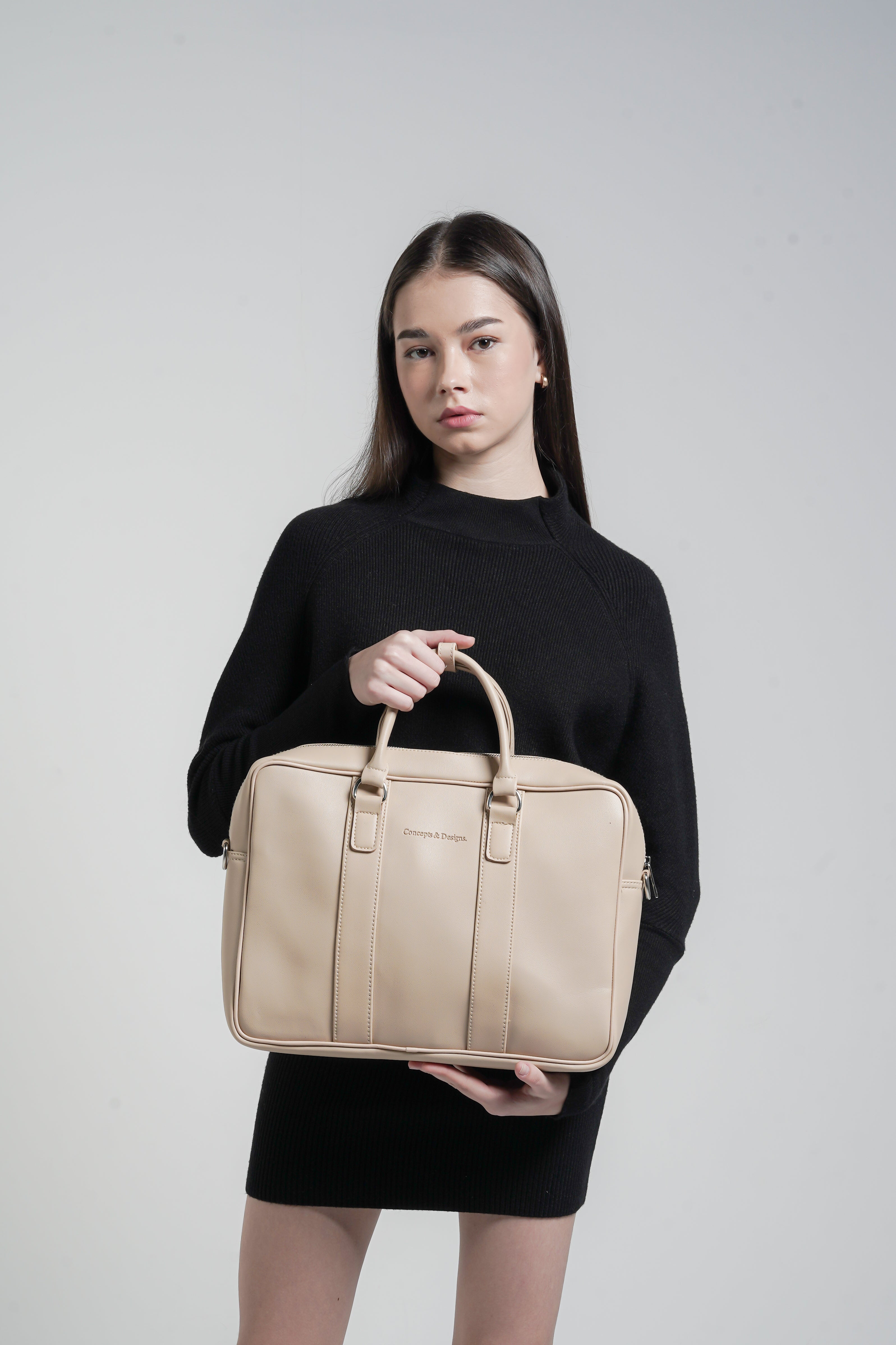 Bolton Laptop Bag Light Beige