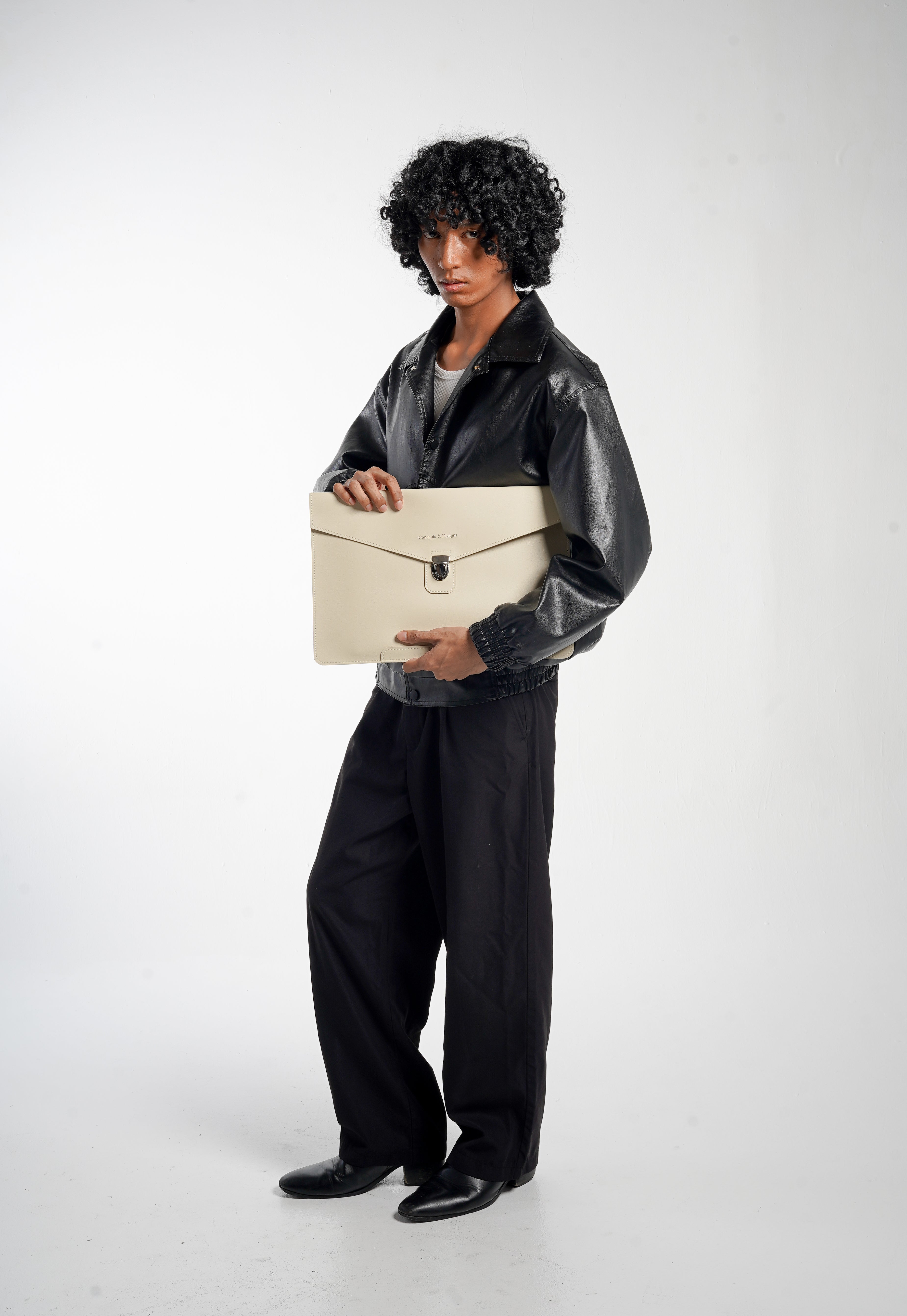 Paris Slim Envelope Laptop Sleeve Beige