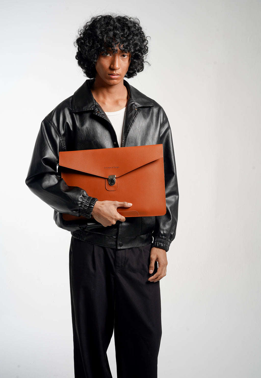 Paris Slim Envelope Laptop Sleeve Chestnut