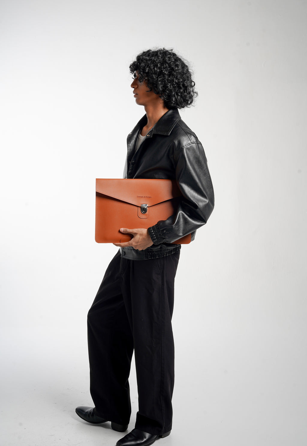 Paris Slim Envelope Laptop Sleeve Chestnut