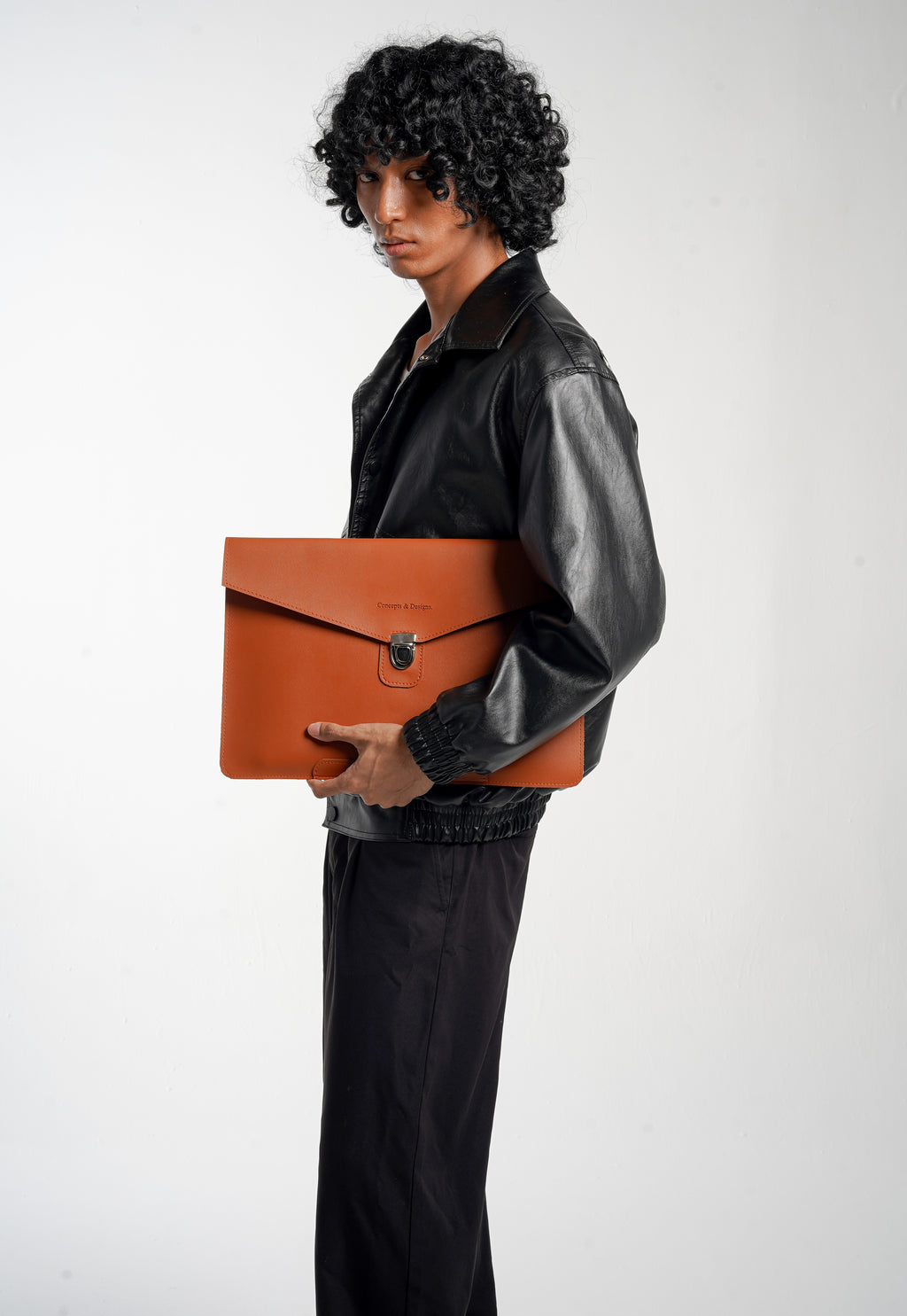 Paris Slim Envelope Laptop Sleeve Chestnut