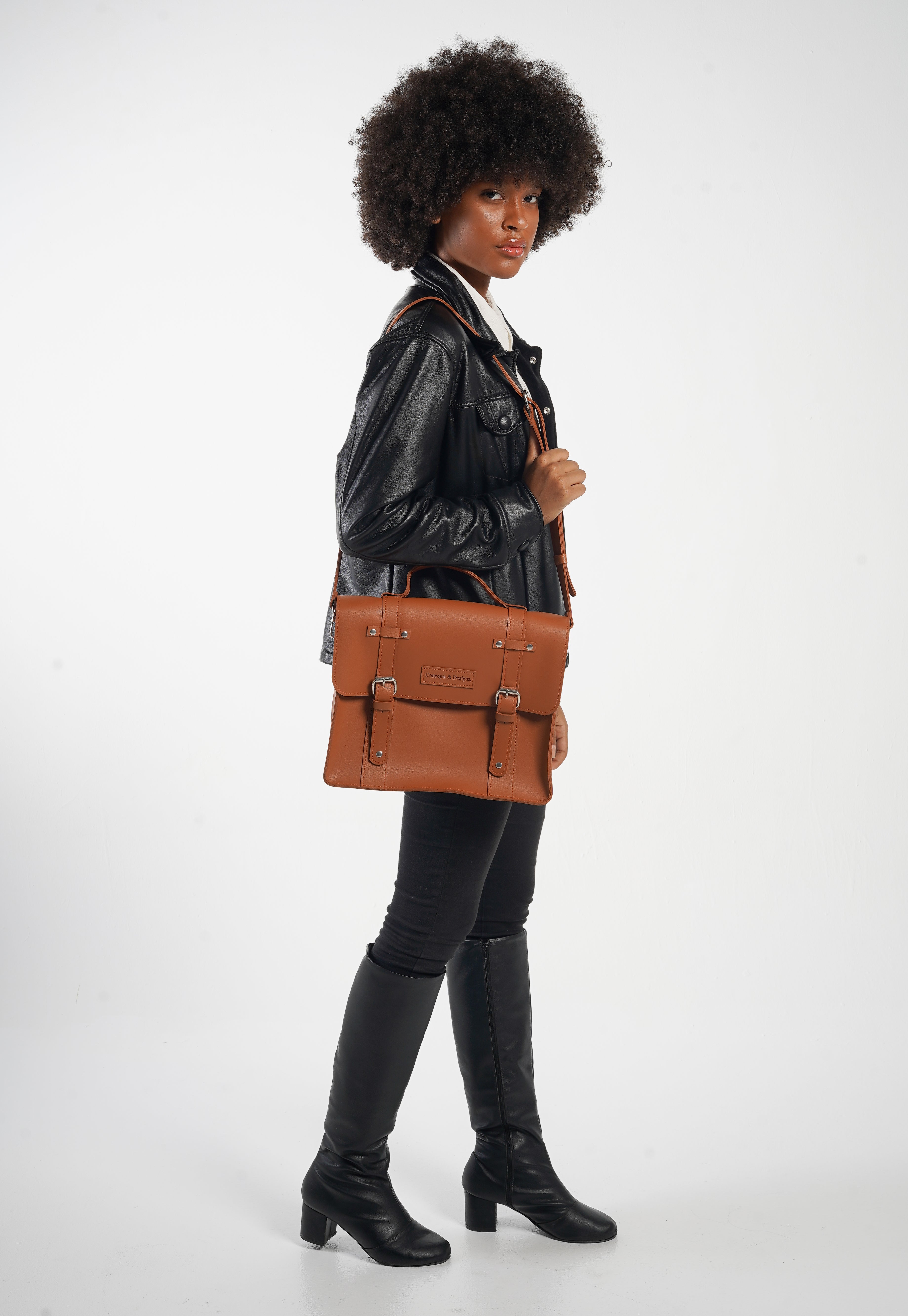 Florence Satchel Bag Chestnut