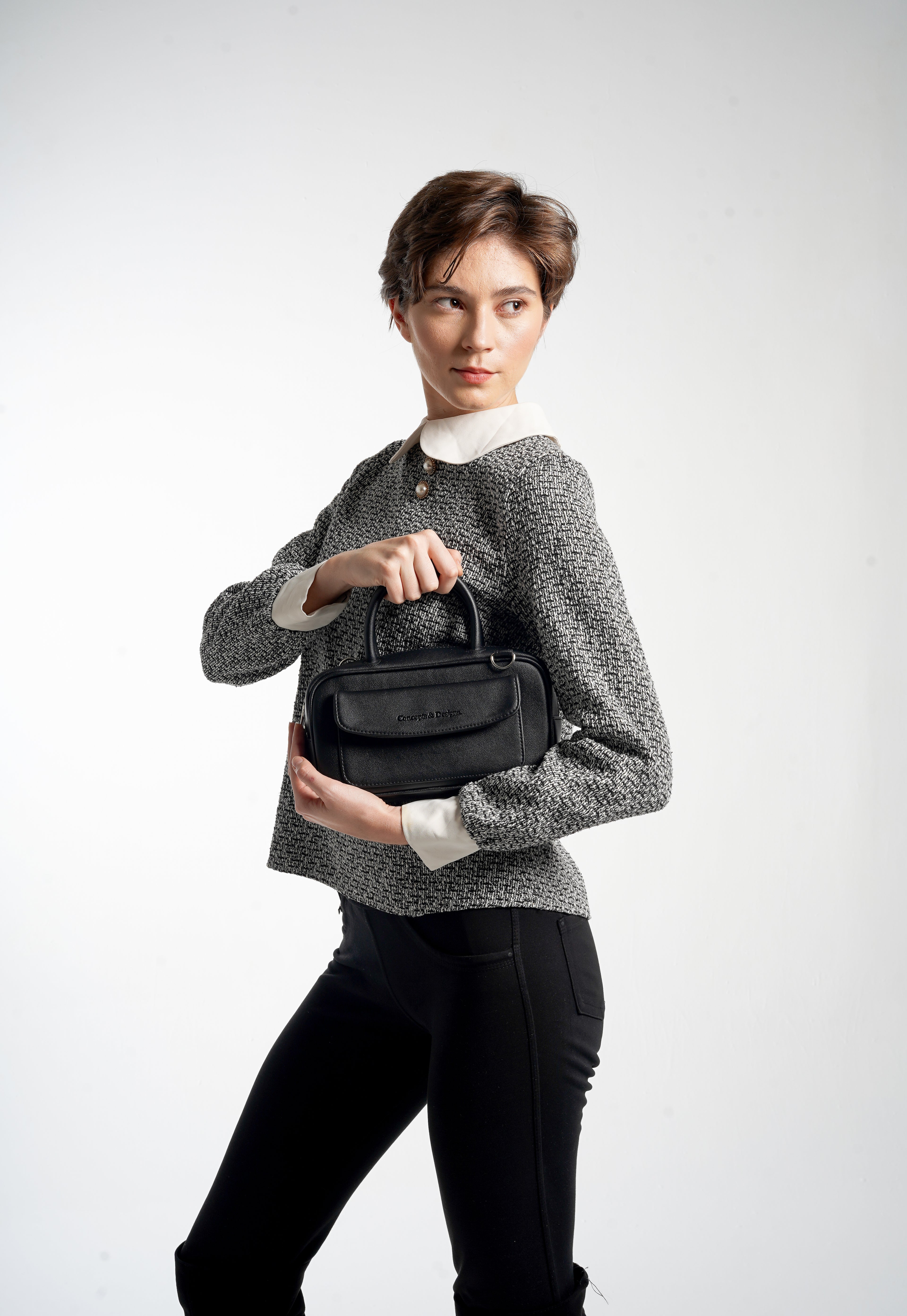 Geneva Elongated Top Handle Bag