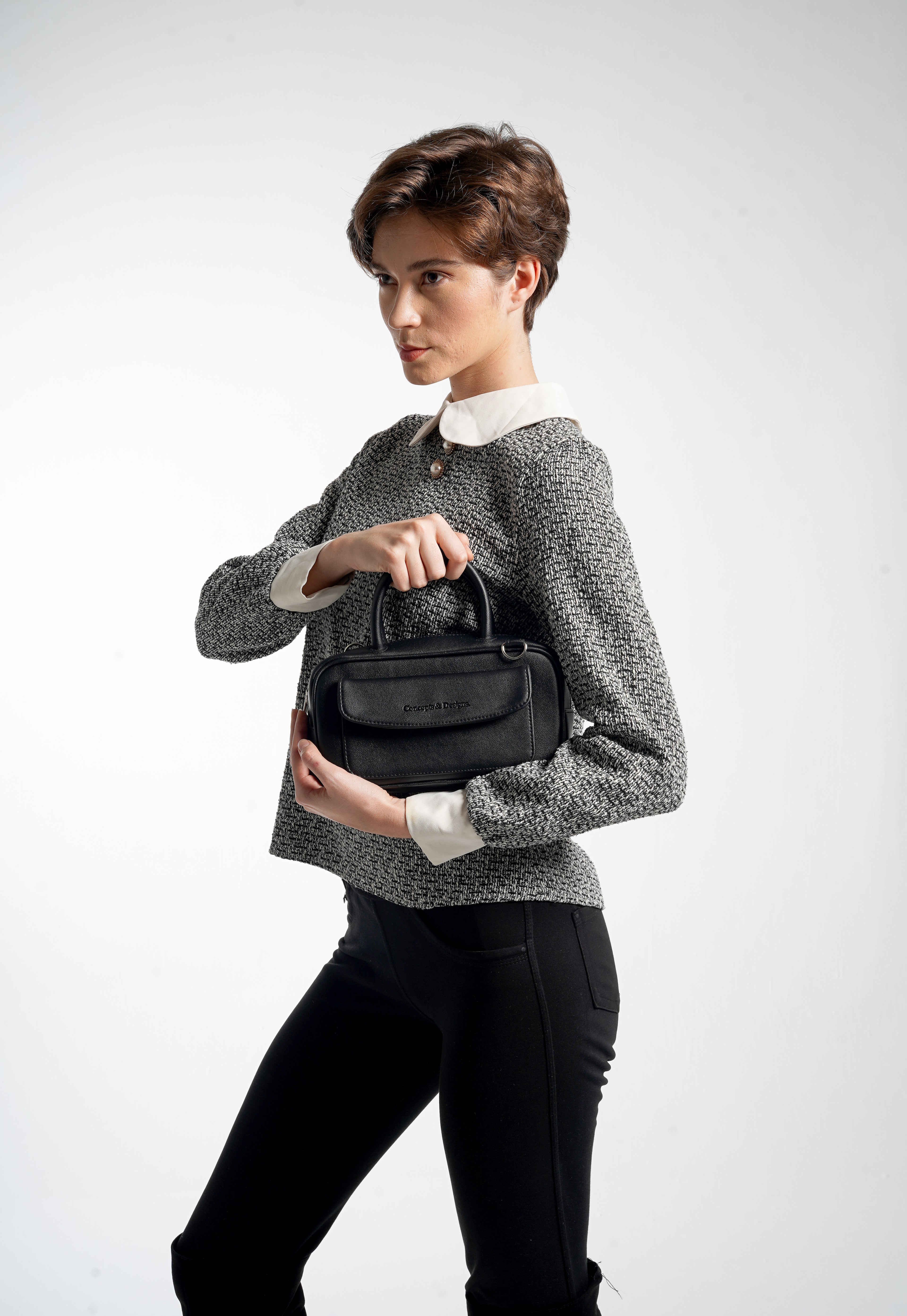 Geneva Elongated Top Handle Bag