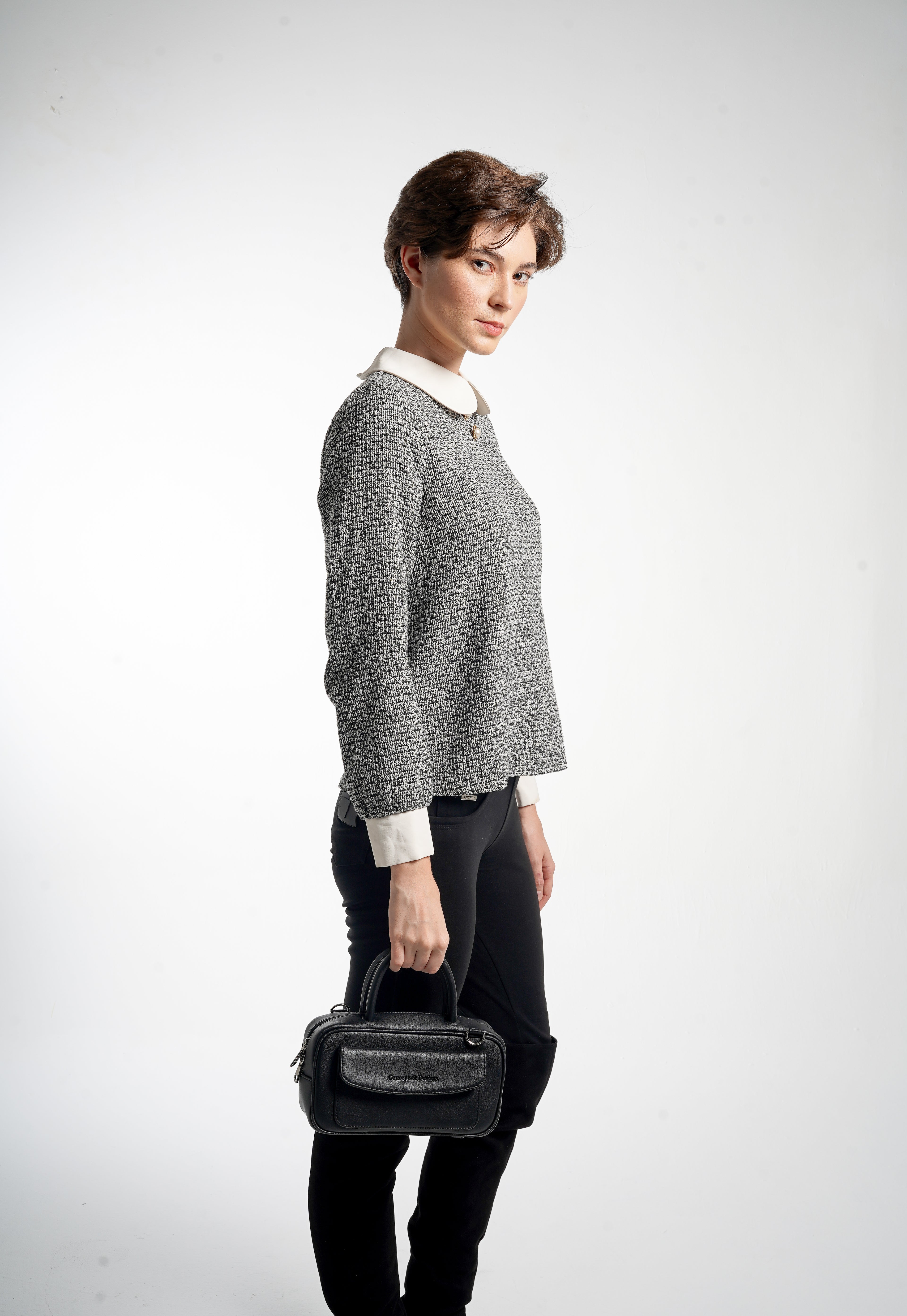 Geneva Elongated Top Handle Bag