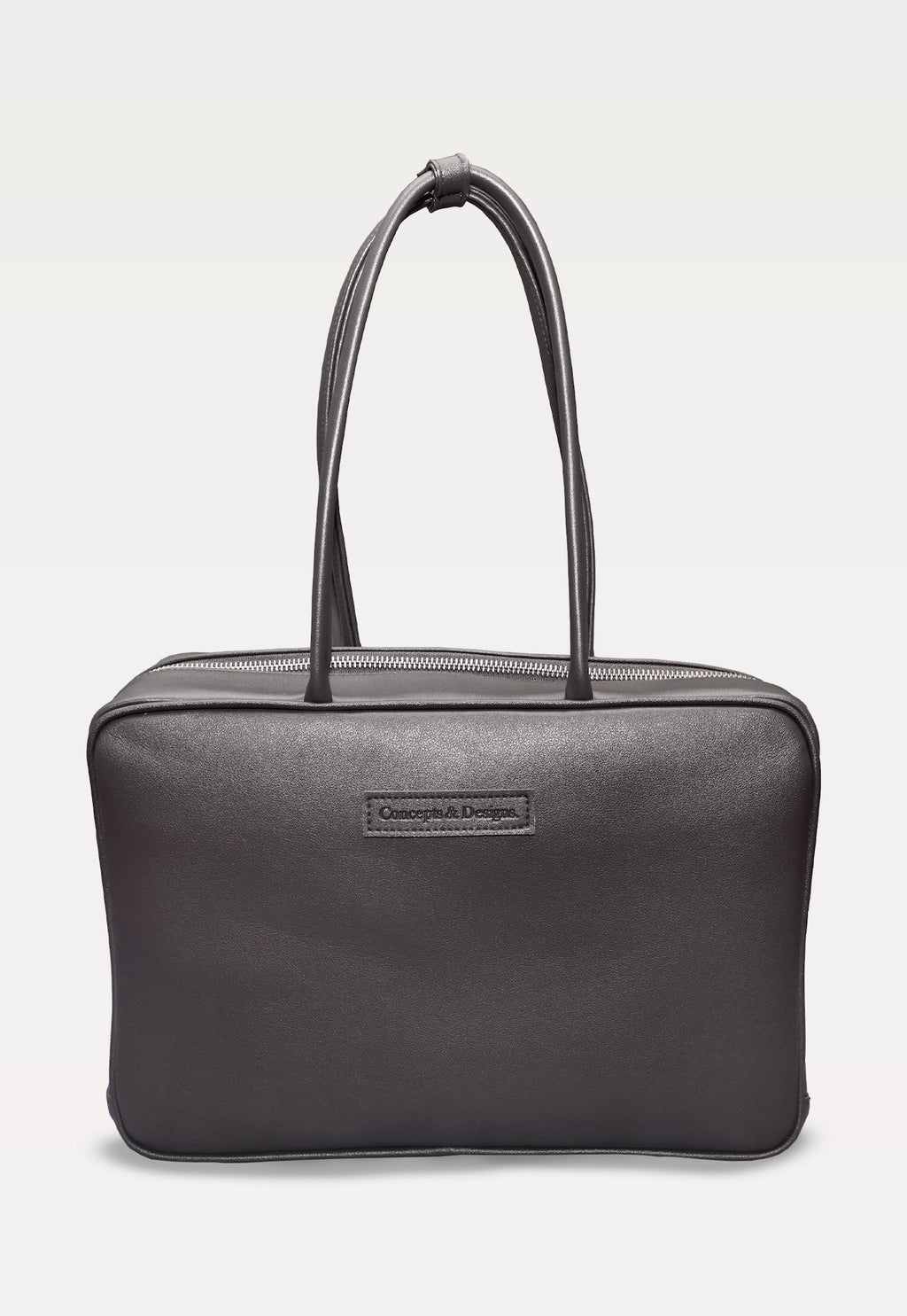 Linz Box Satchel Top Handle Bag Brown