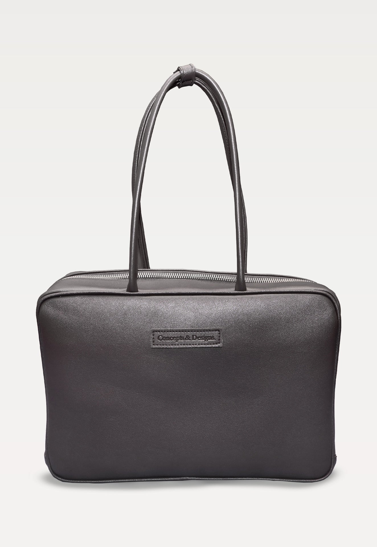 Linz Box Satchel Top Handle Bag Brown