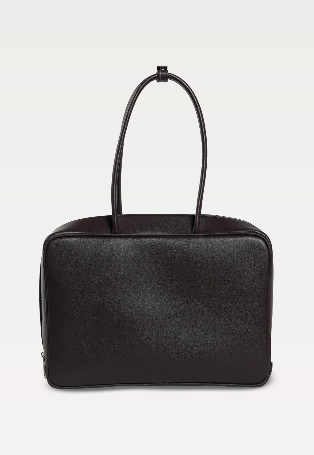 Linz Box Satchel Top Handle Bag Brown