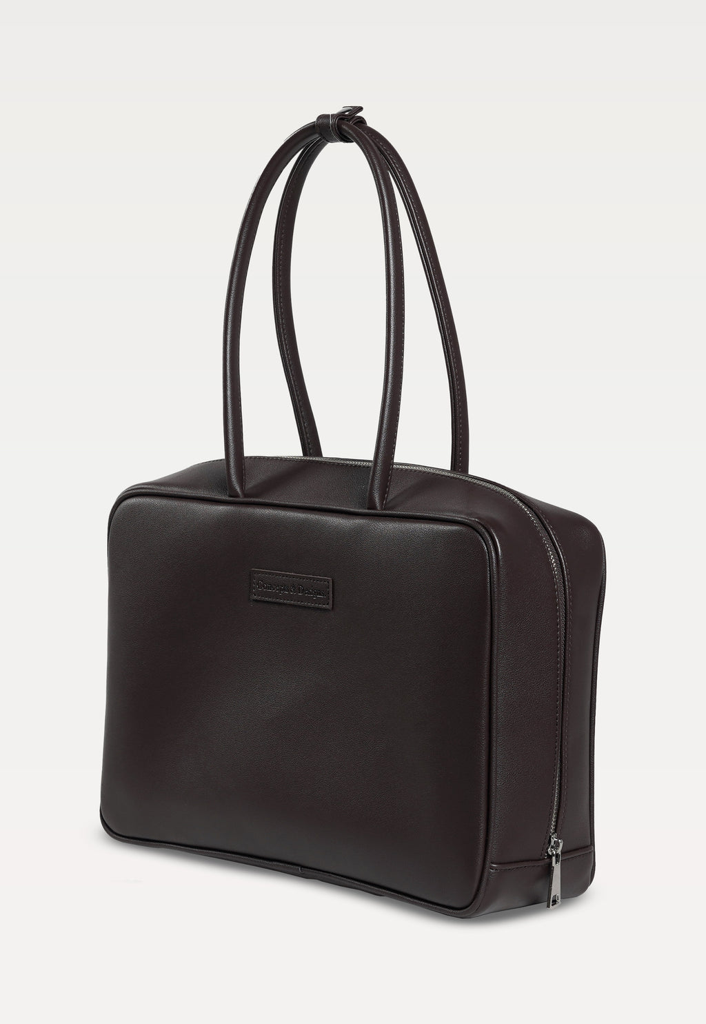 Linz Box Satchel Top Handle Bag Brown