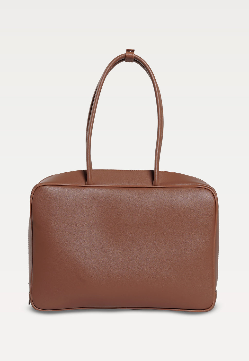 Linz Box Satchel Top Handle Bag Tan