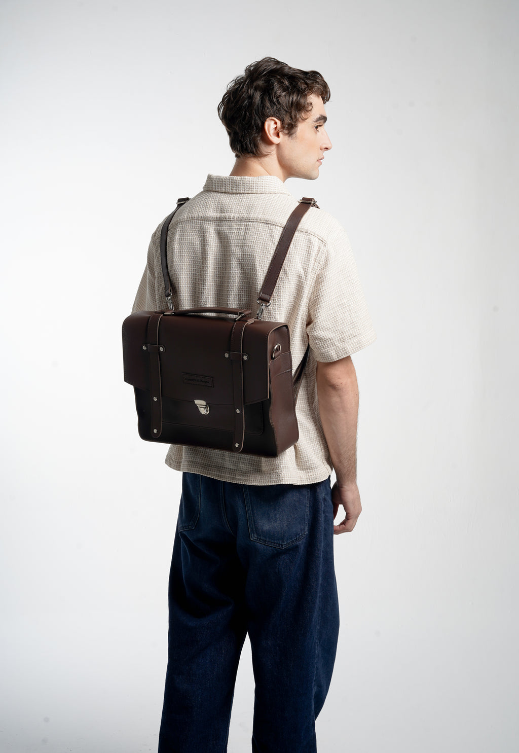 Milan Convertible 3 in 1 Bag (Sling, Hand, Backpack) Dark Brown