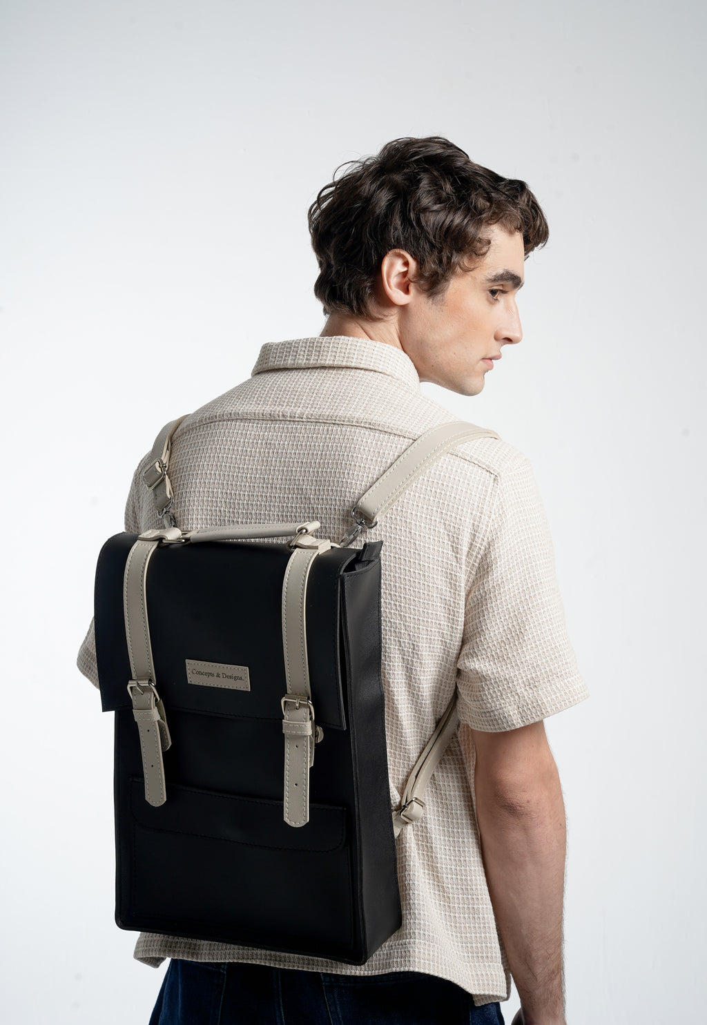 Monaco  Laptop Backpack Charcoal
