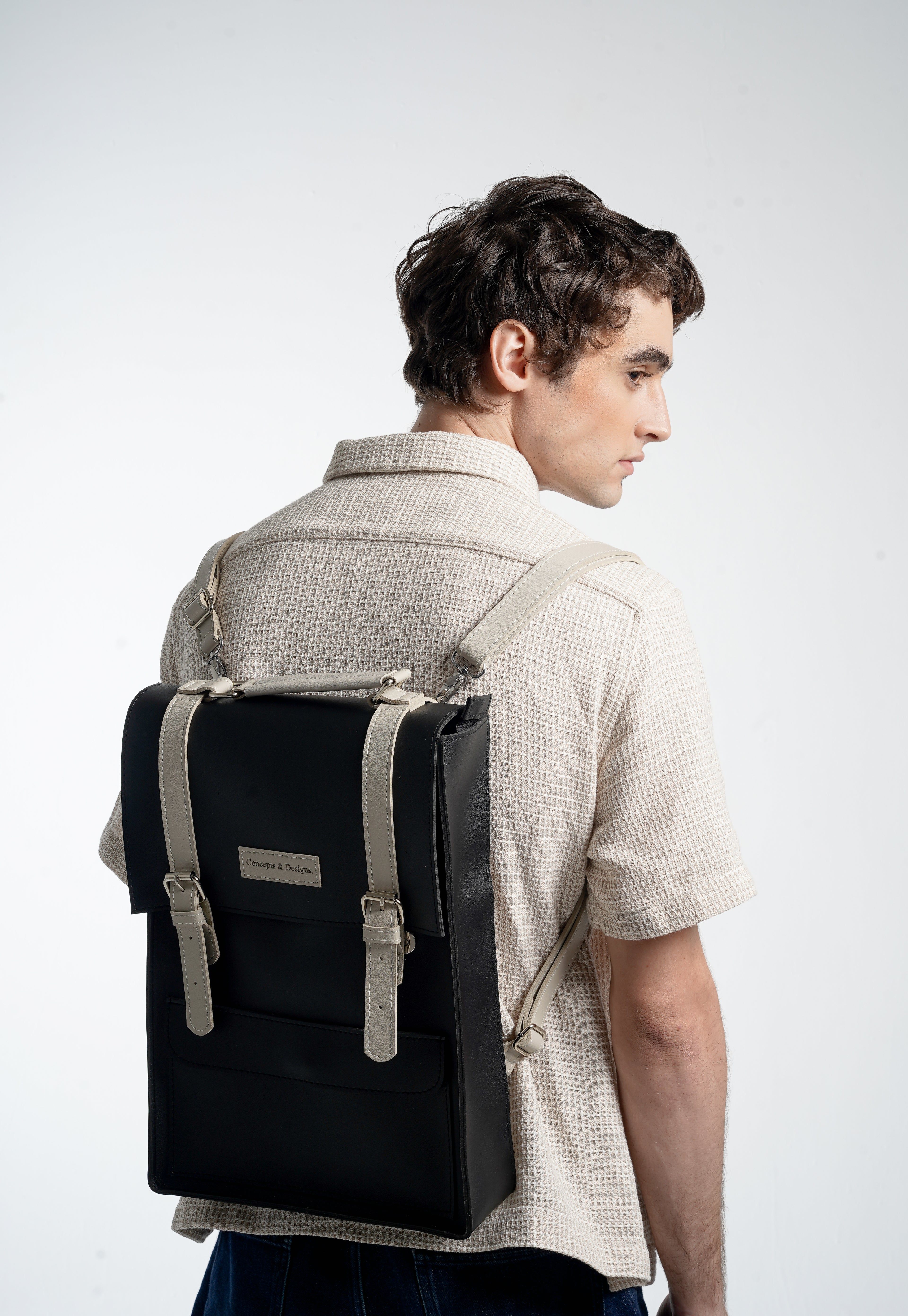Monaco  Laptop Backpack Charcoal