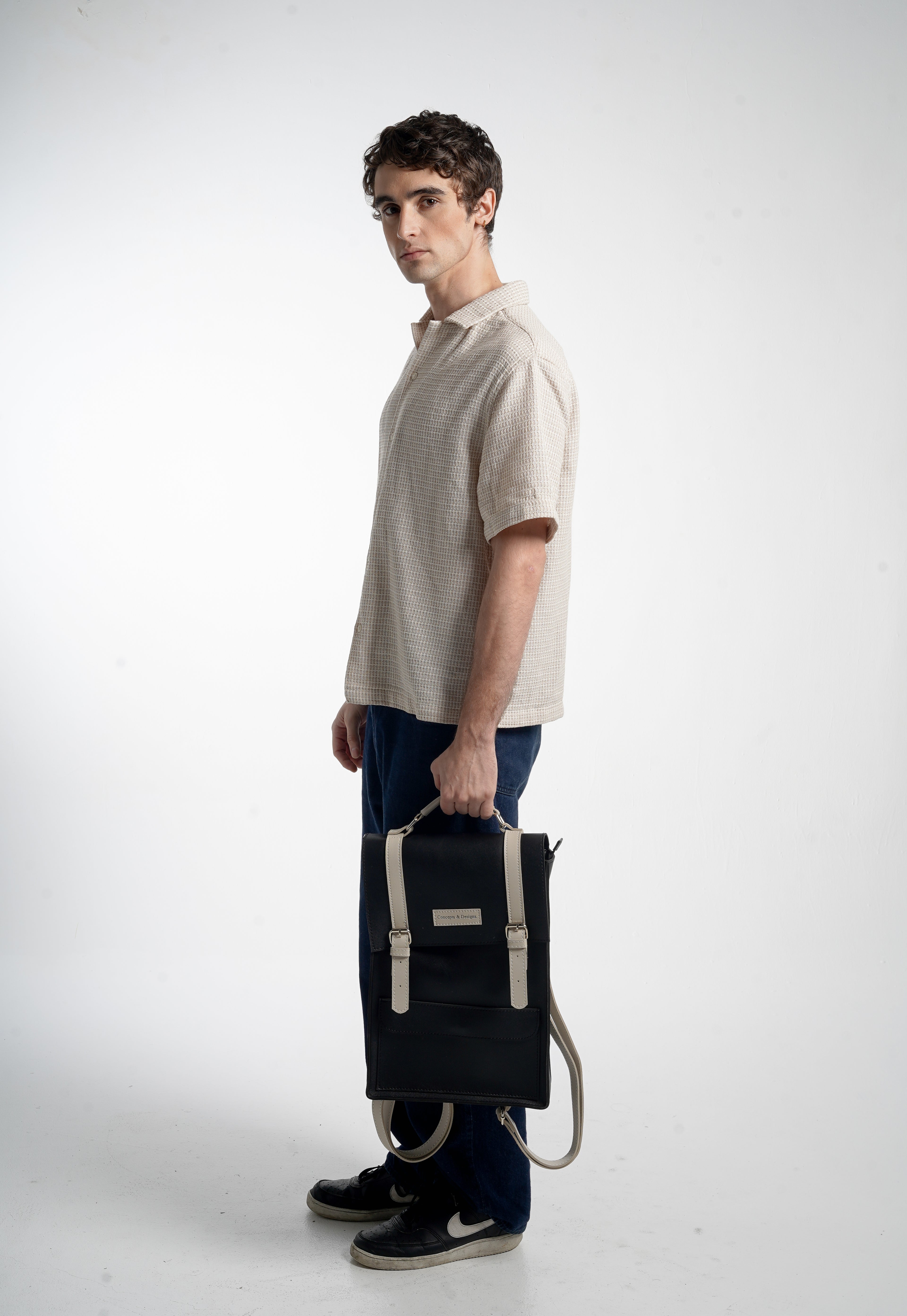 Monaco  Laptop Backpack Charcoal