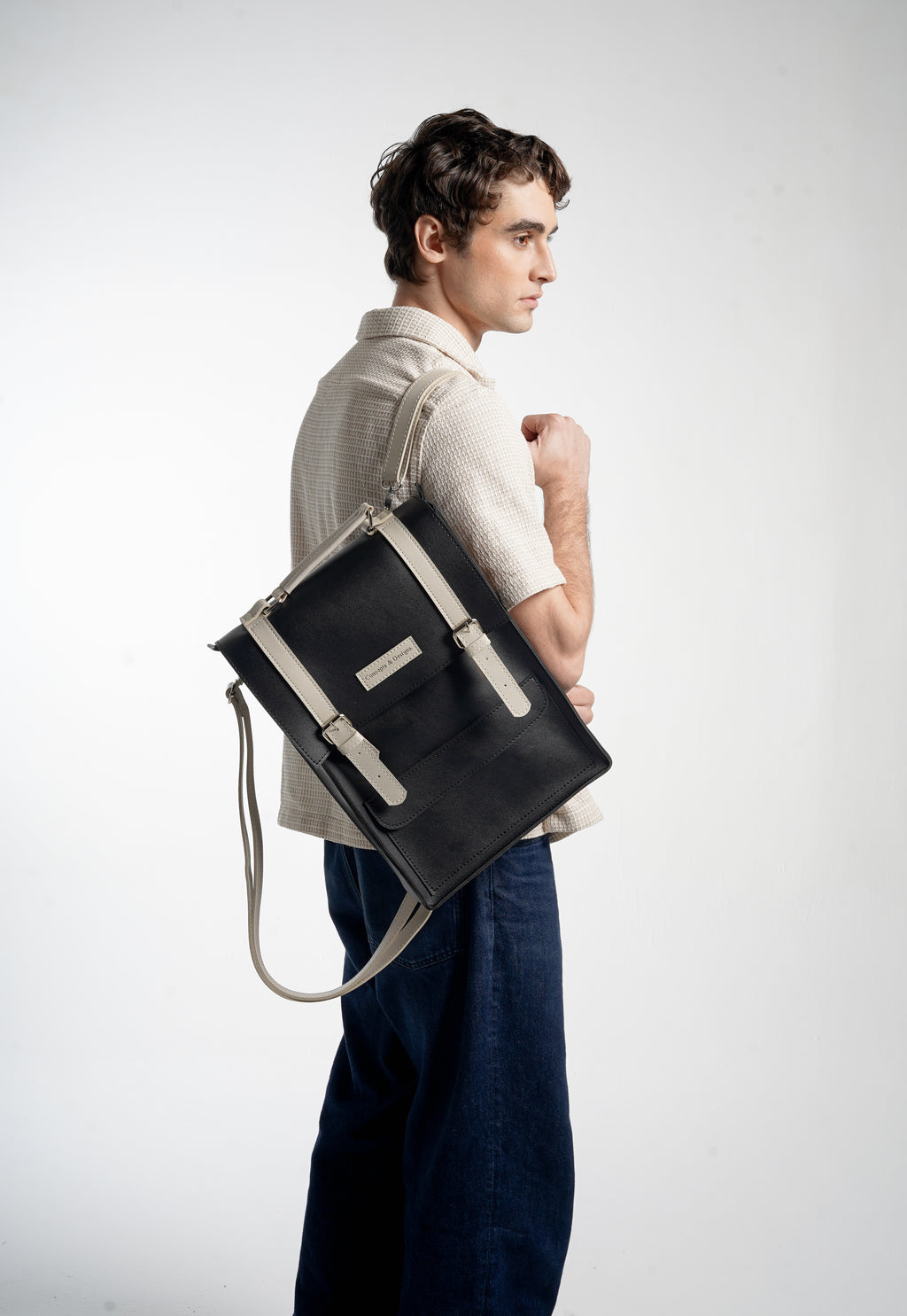 Monaco  Laptop Backpack Charcoal