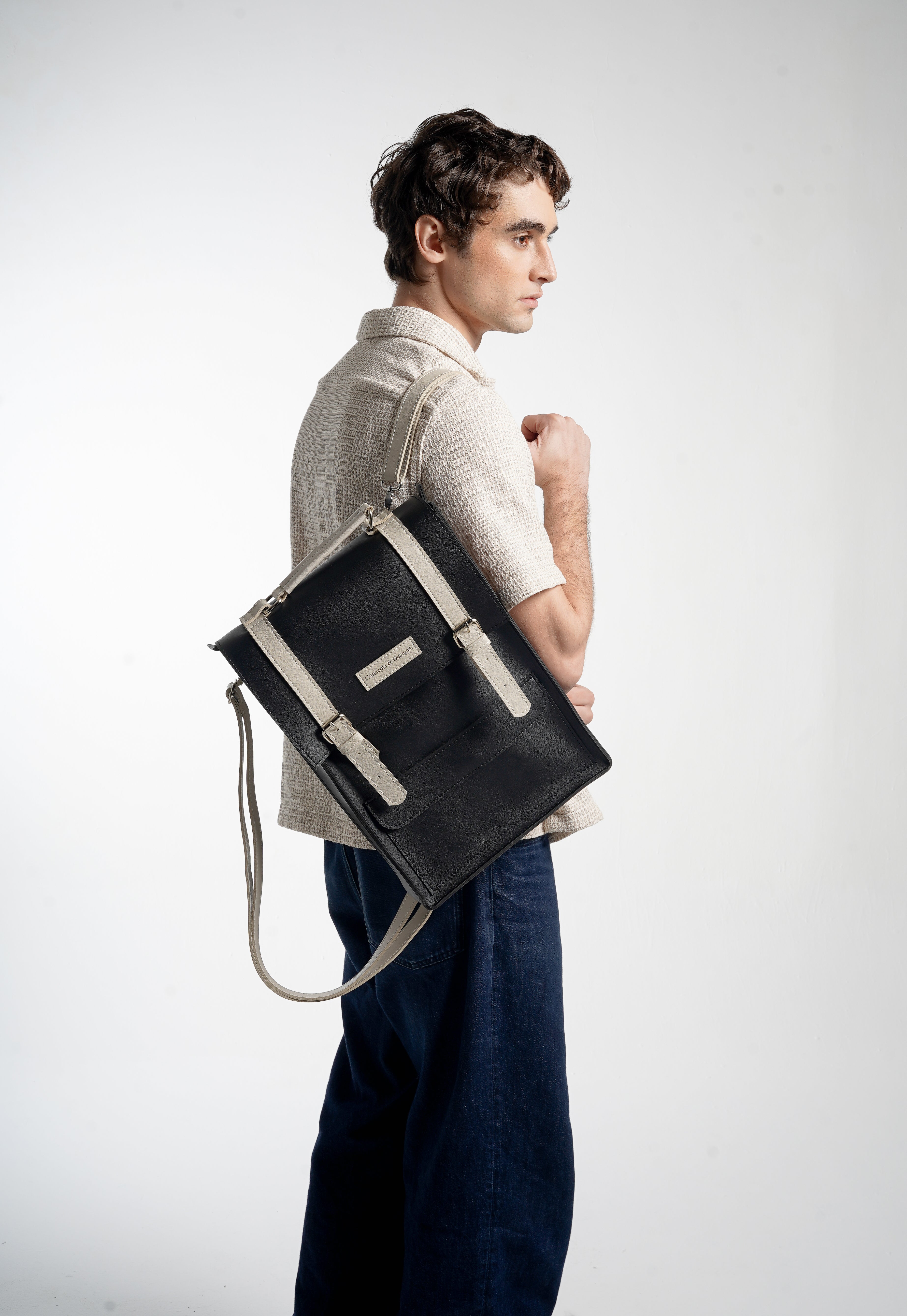 Monaco  Laptop Backpack Charcoal