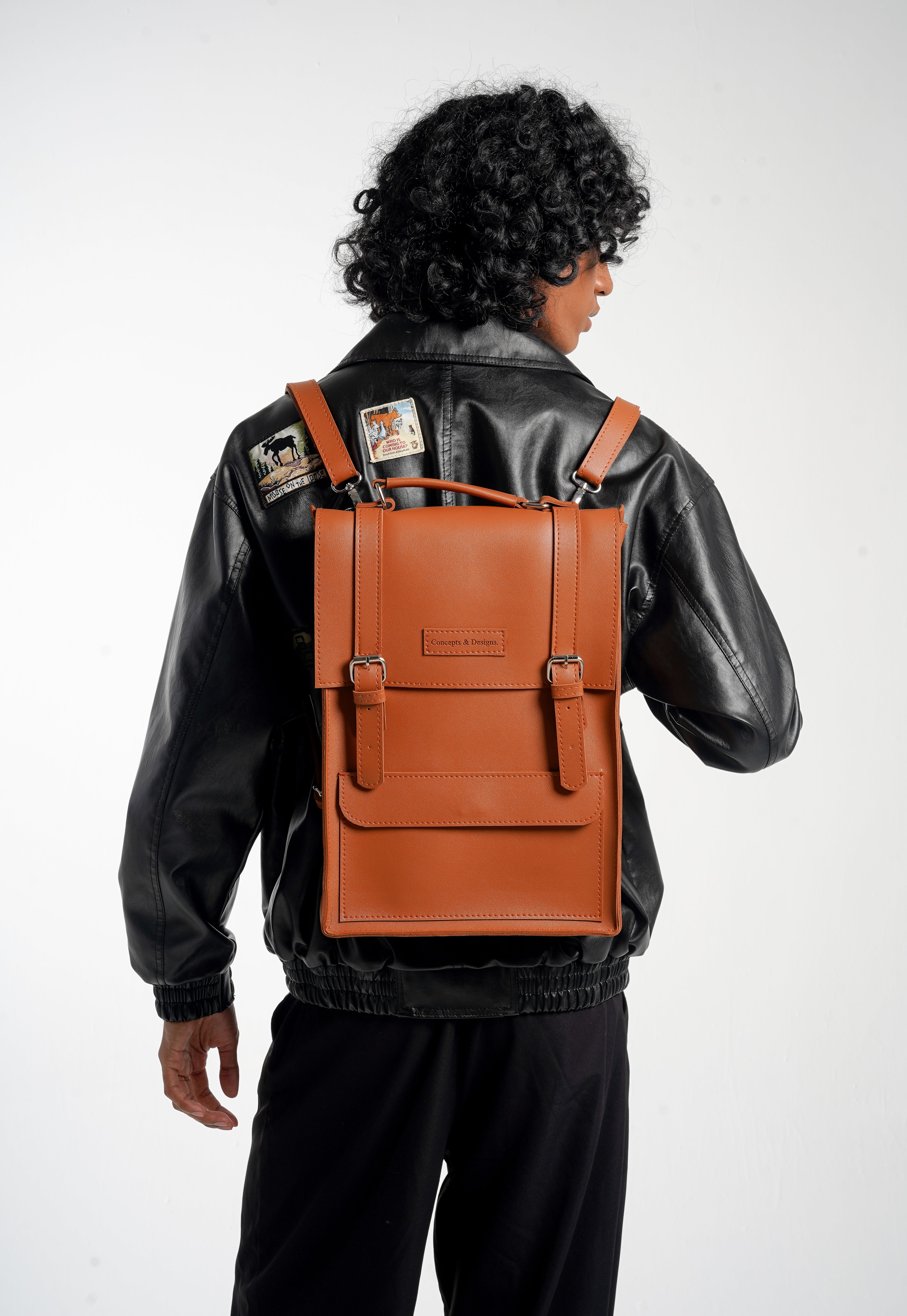 Monaco  Laptop Backpack Chestnut