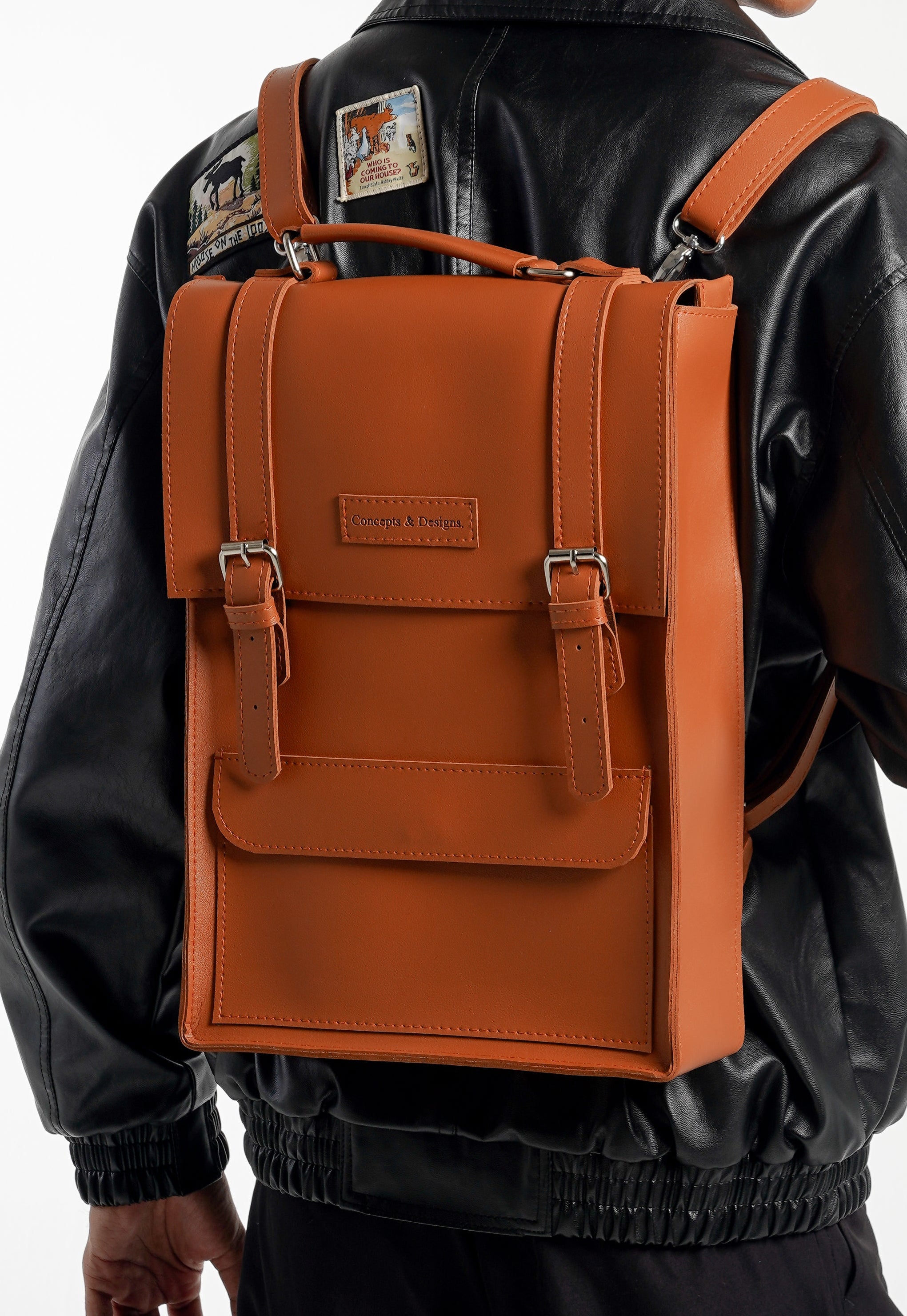 Monaco  Laptop Backpack Chestnut